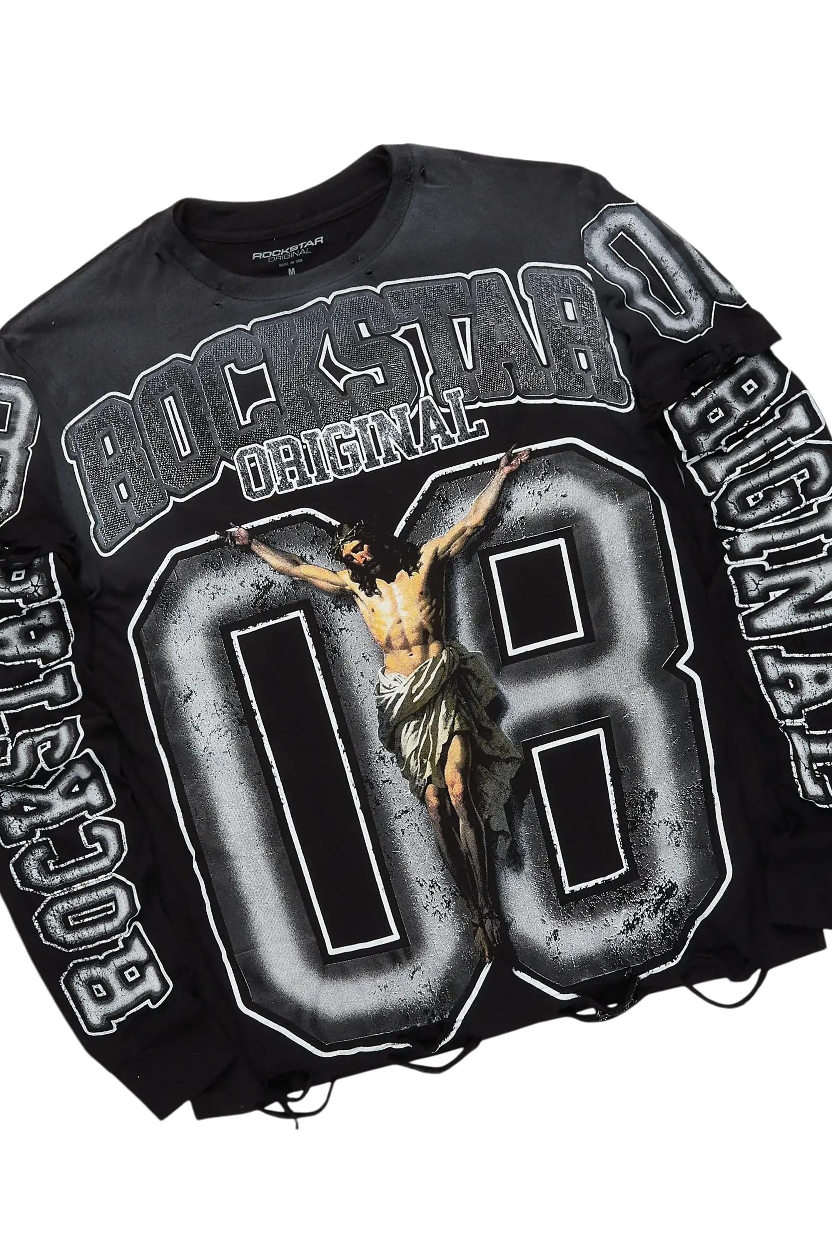 Lonzania Black/Grey Short Set Female Product Image