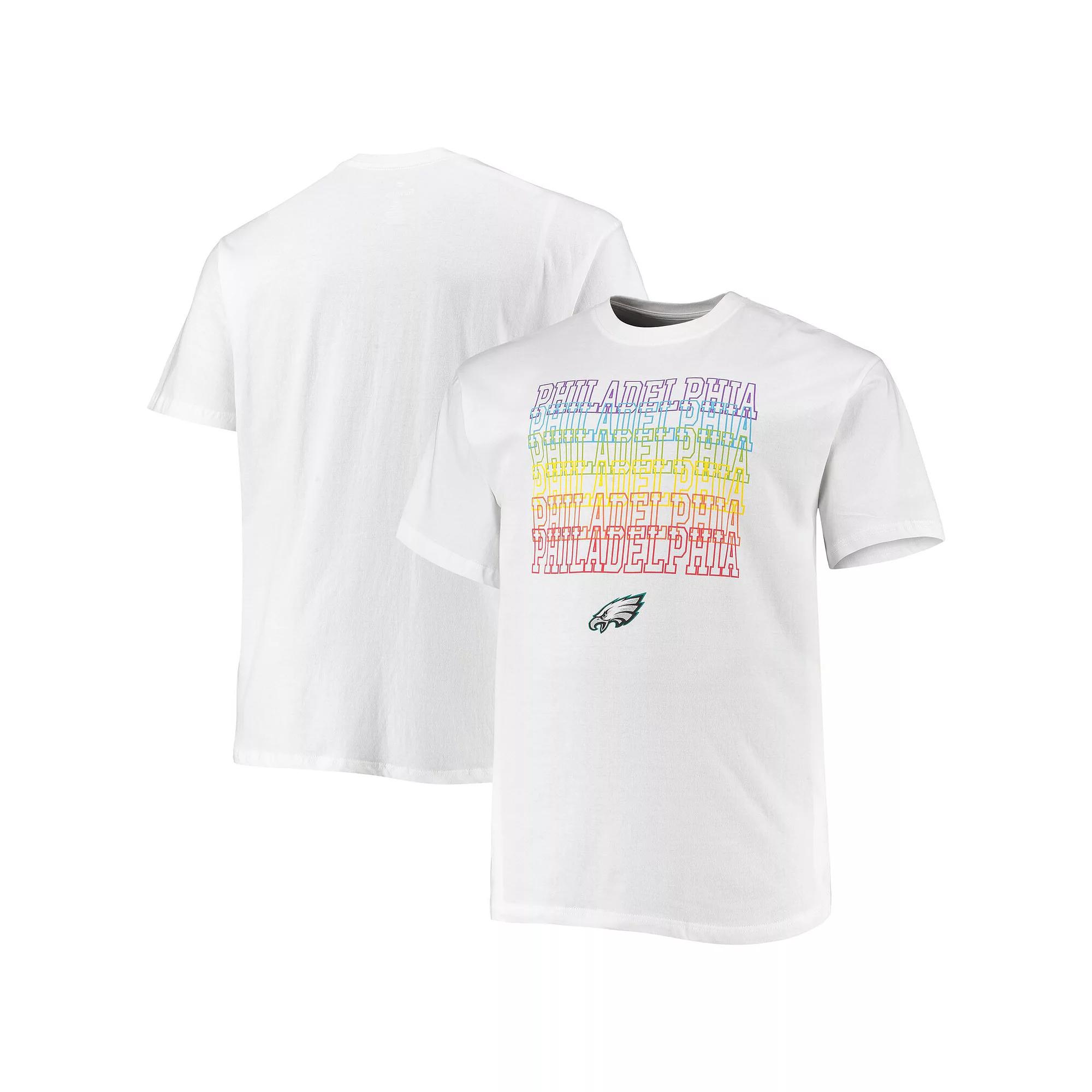 Men's Fanatics Branded White Philadelphia Eagles Big & Tall City Pride T-Shirt, Size: 2XLT Product Image