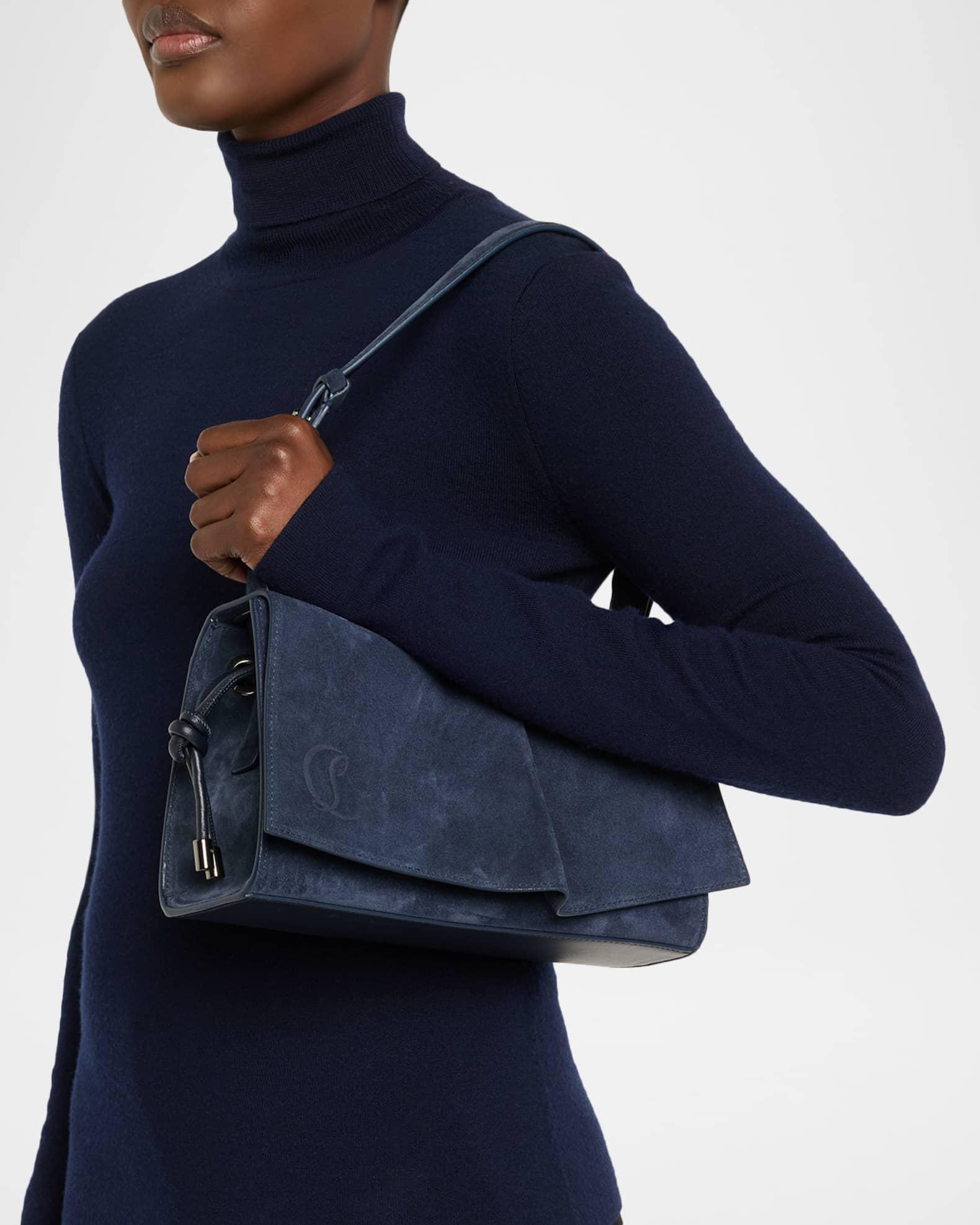 Baggy Small Shoulder Bag in Suede  Product Image