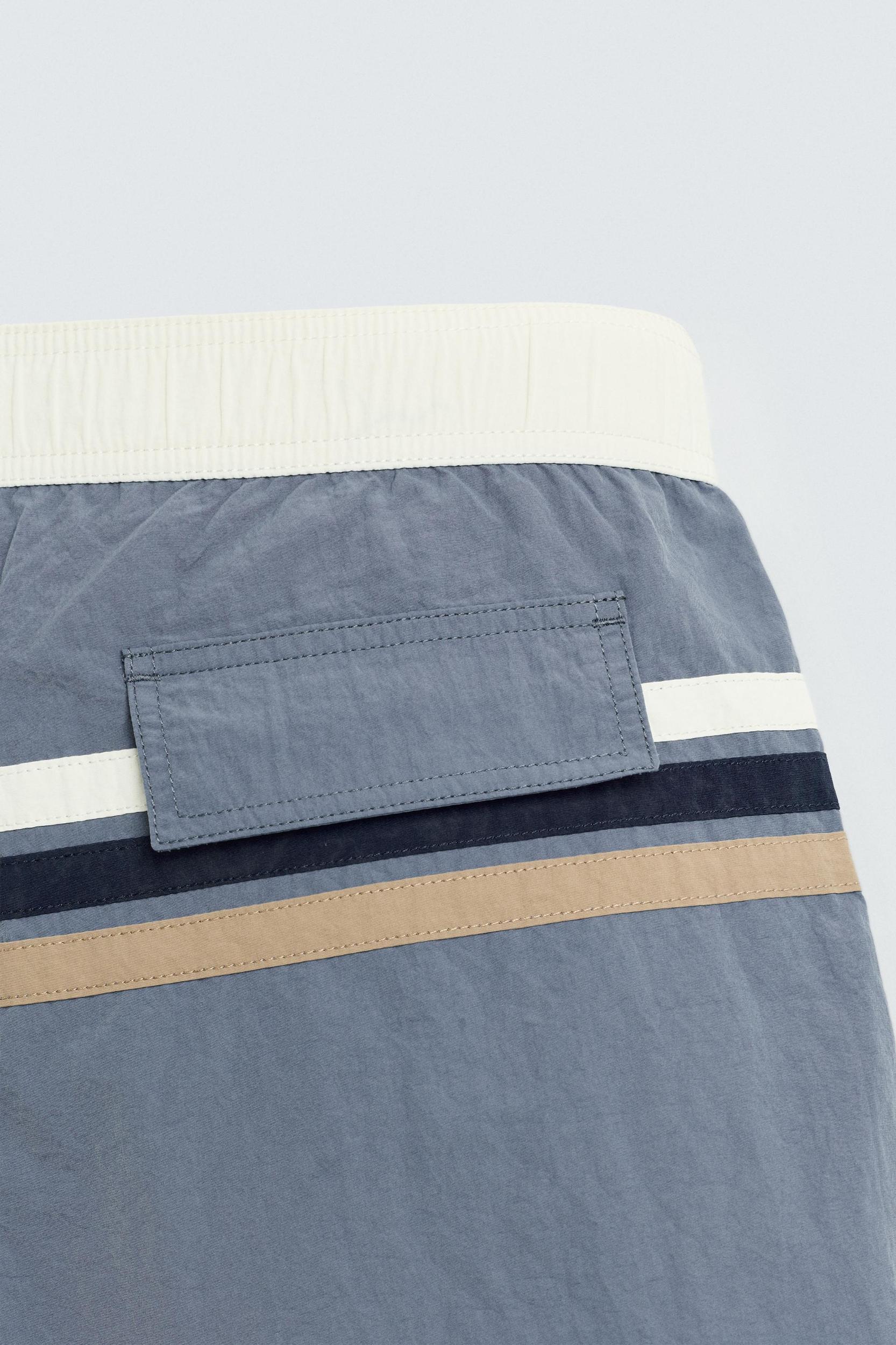 STRIPED LONG SWIMSUIT Product Image