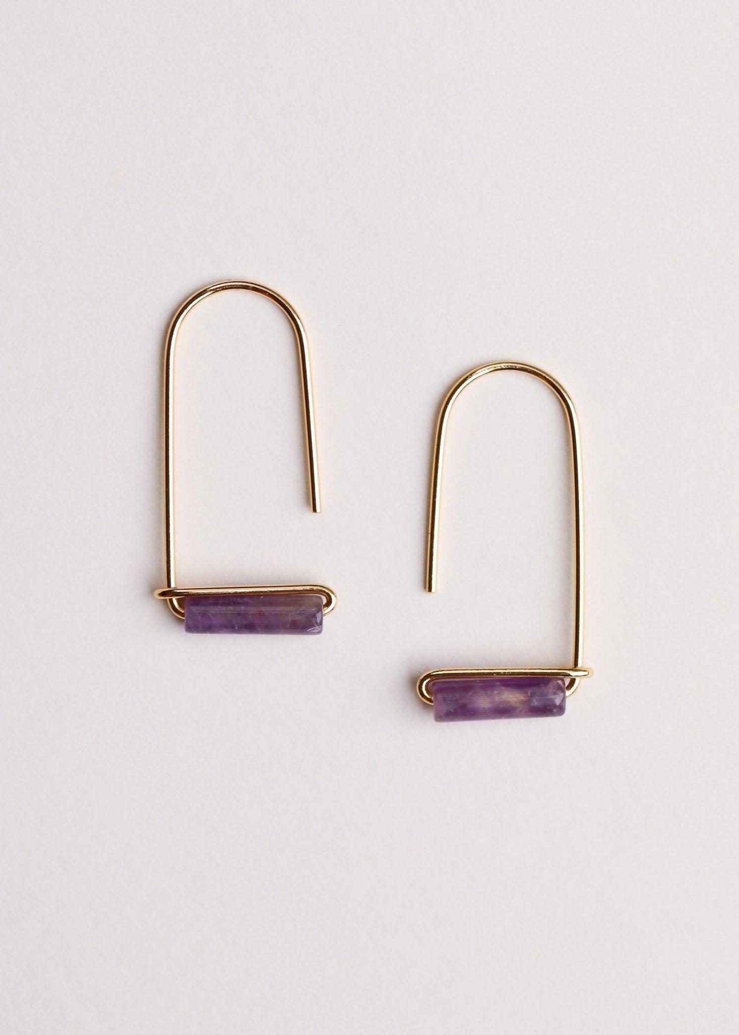 Amethyst Drop Earring Product Image