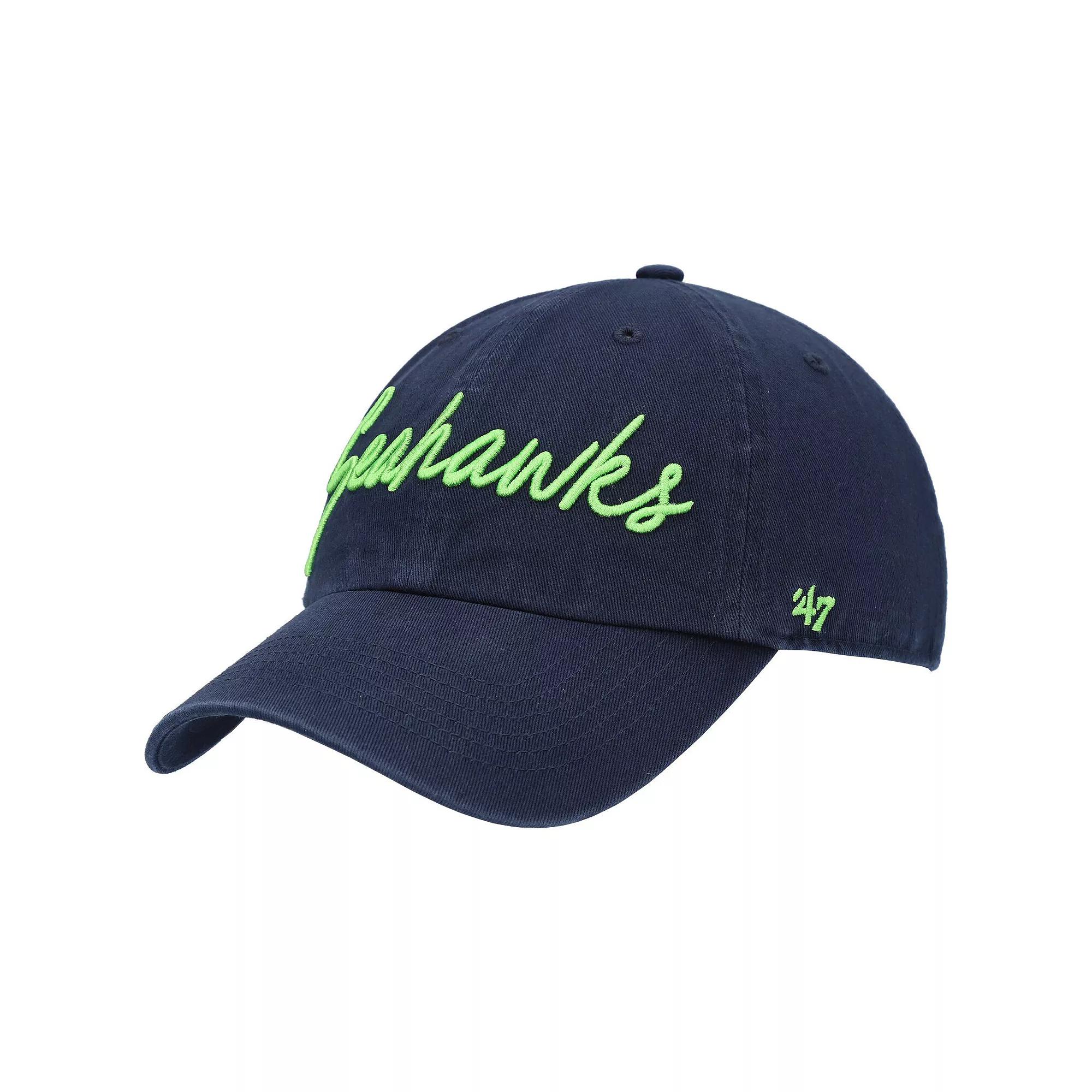 Womens 47 College Seattle Seahawks Vocal Clean Up Adjustable Hat, Blue Product Image