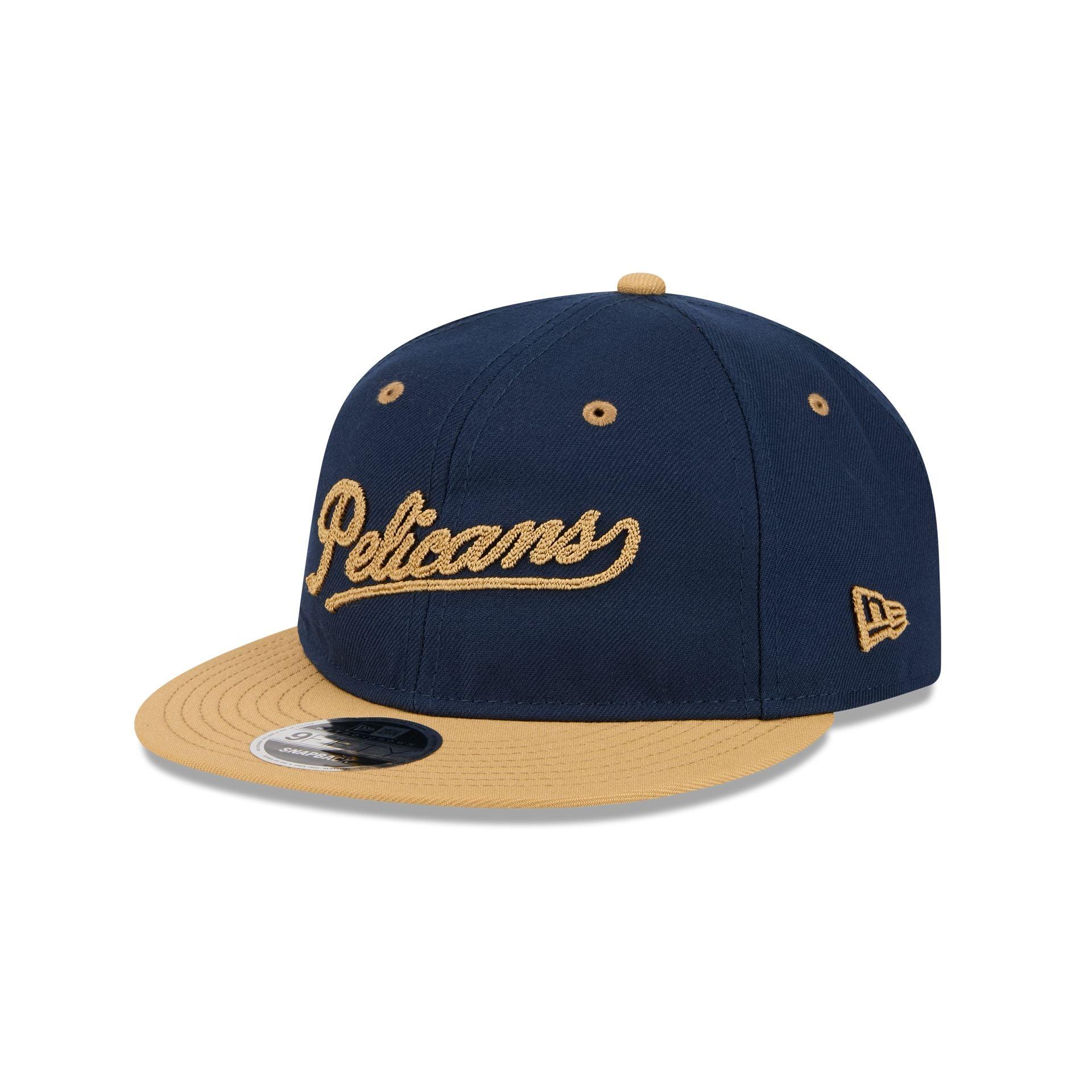 New Orleans Pelicans Chainstitch Script Retro Crown 9FIFTY Snapback Hat Male Product Image