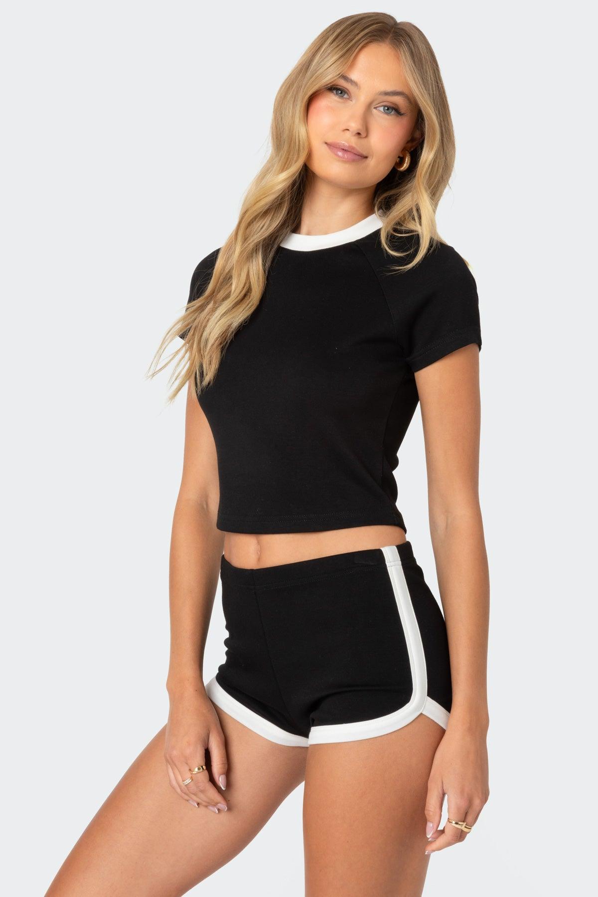 Elana Contrast Raglan Top Product Image