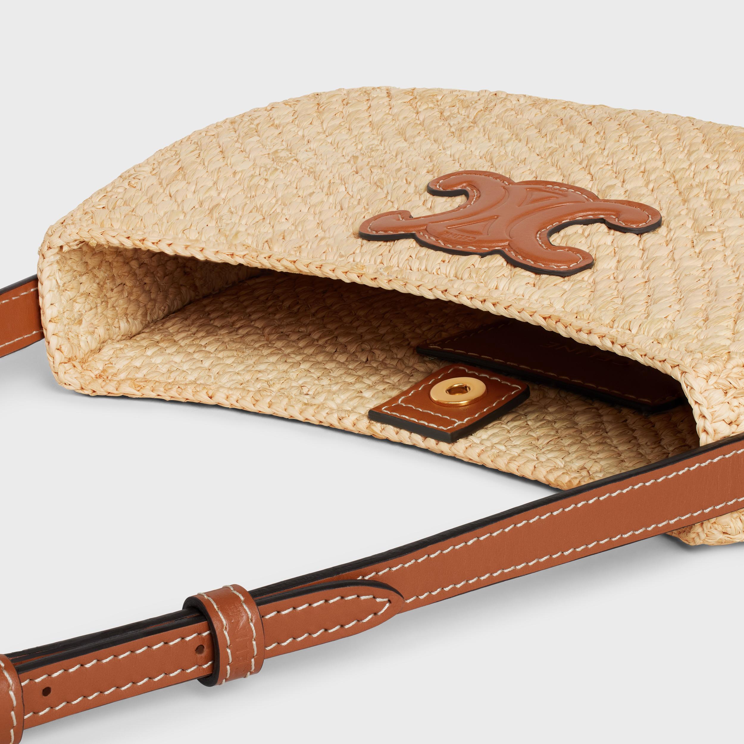 MEDIUM TILLY BAG IN RAFFIA AND CALFSKIN Product Image