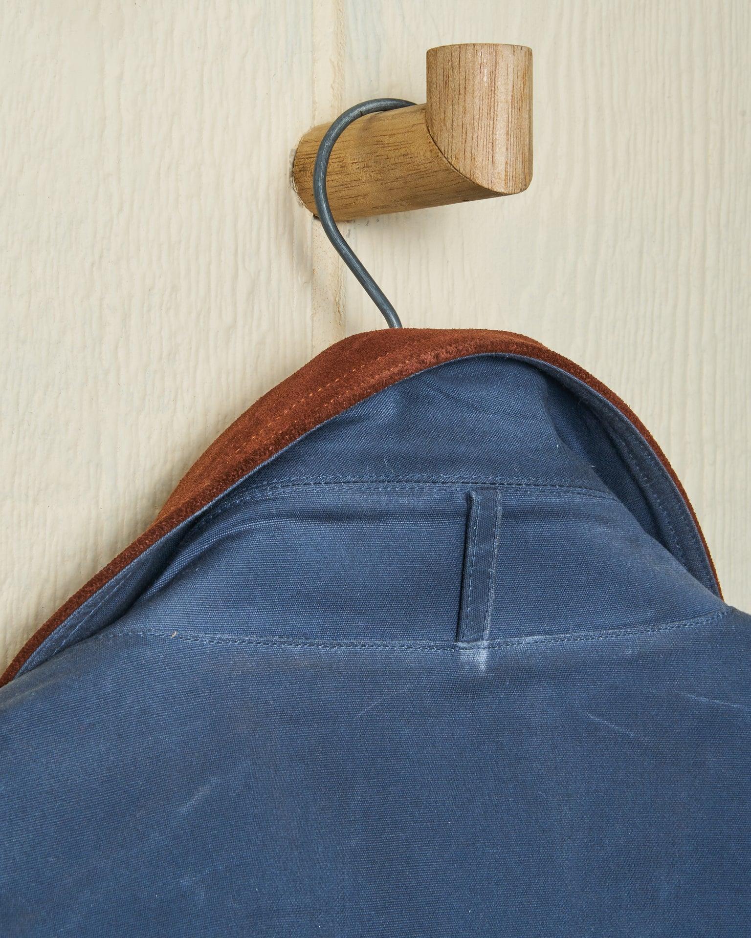 Gamekeeper Jacket in Navy Waxed Canvas Product Image