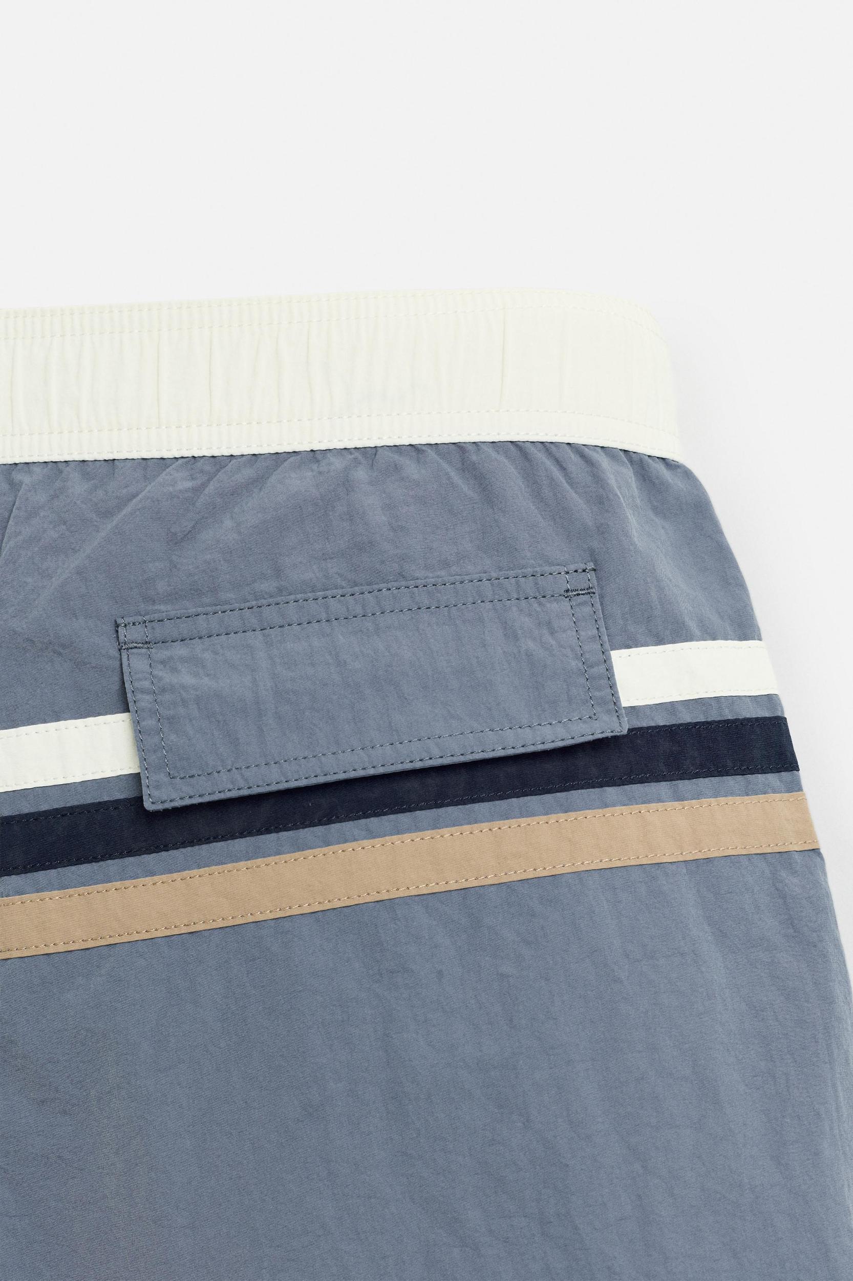 STRIPED LONG SWIMSUIT Product Image