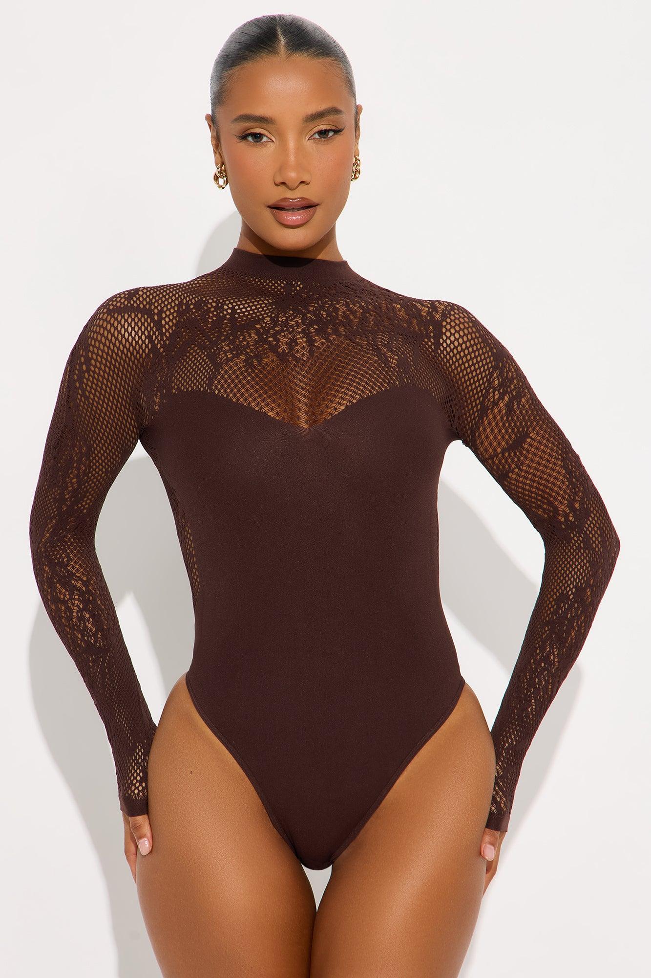 Mila Seamless Bodysuit - Chocolate Female Product Image
