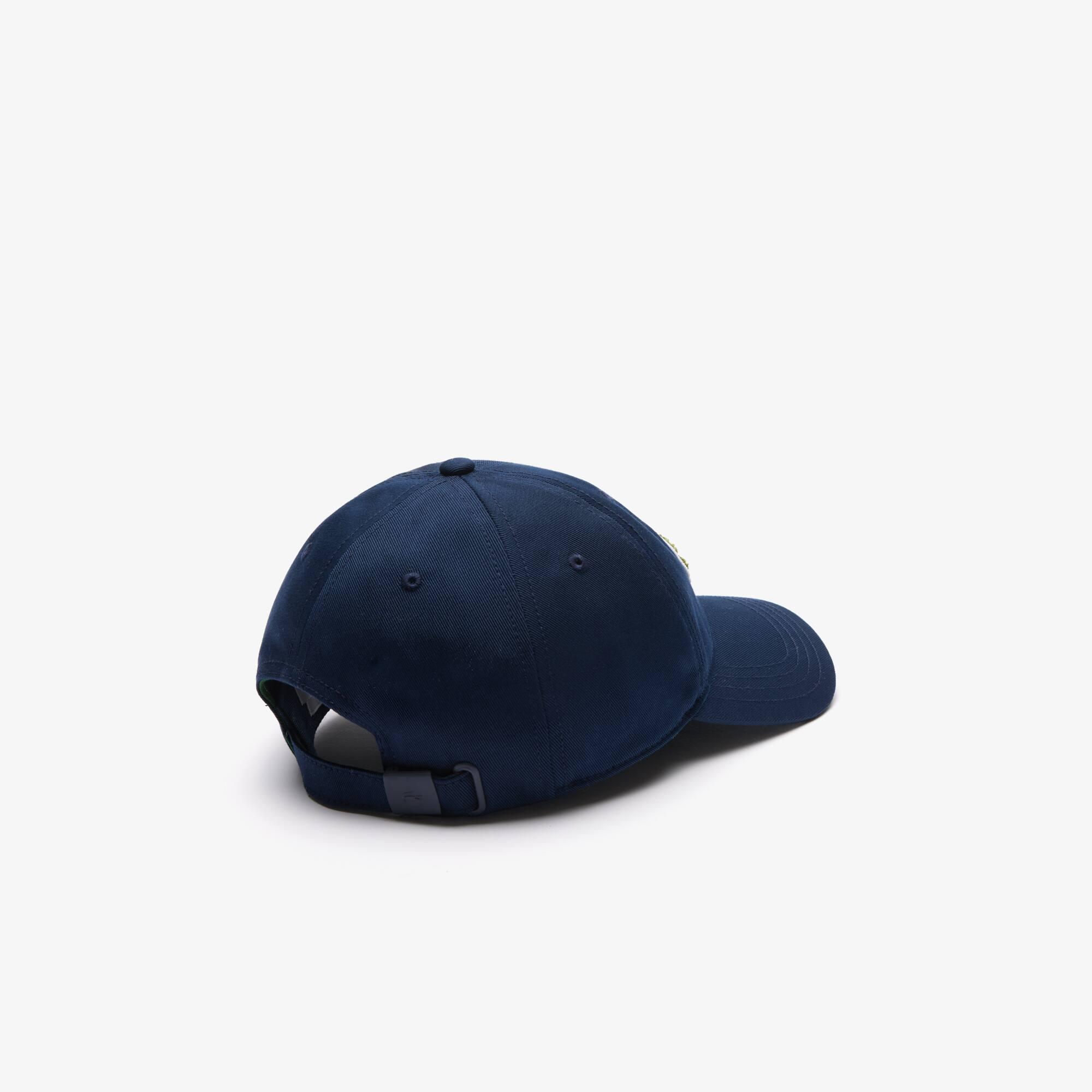 Crocodile Badge Cotton Twill Cap Product Image