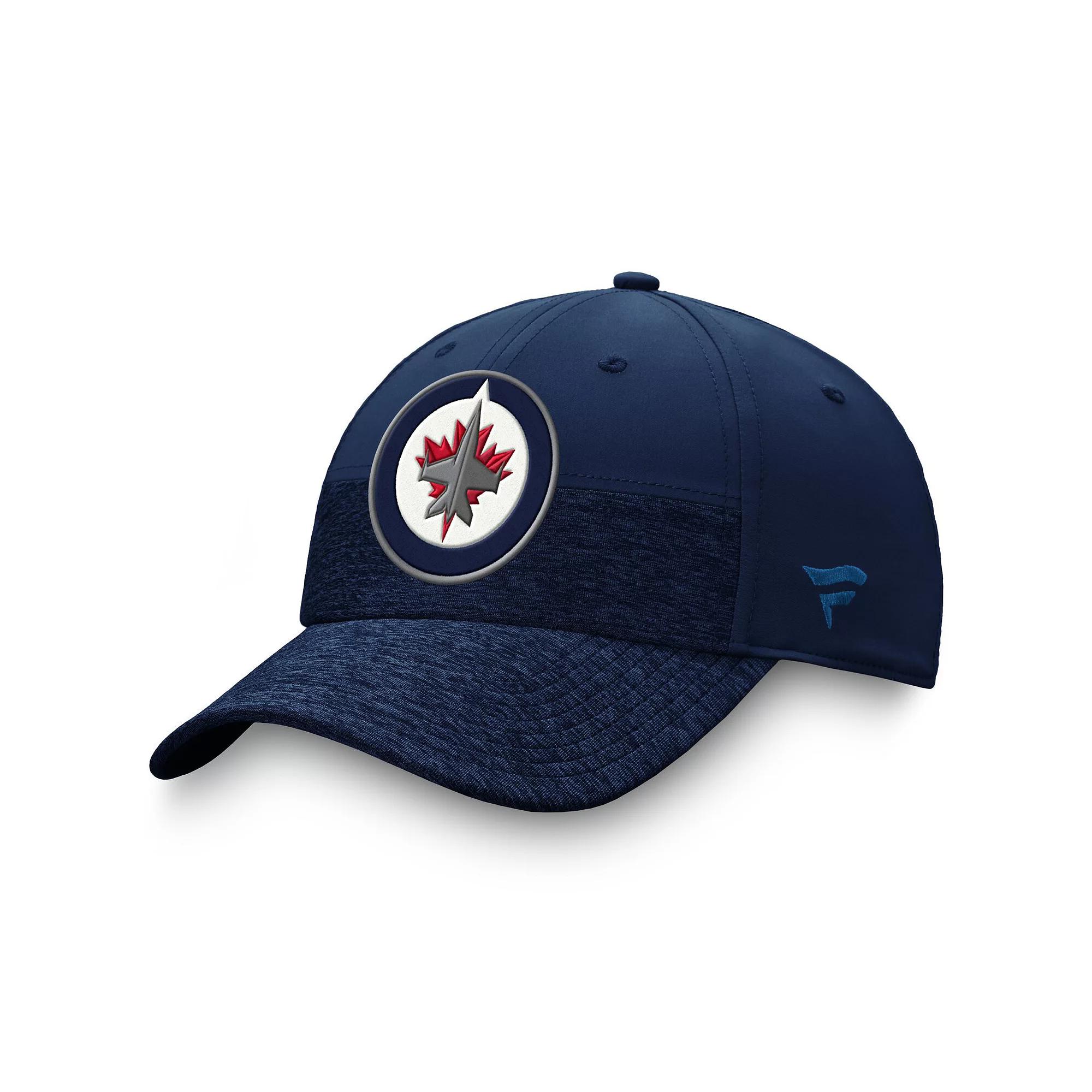 Men's Fanatics Branded Navy Winnipeg Jets Authentic Pro Locker Room 2-Tone Flex Hat, Size: Small/Medium, Jts Blue Product Image