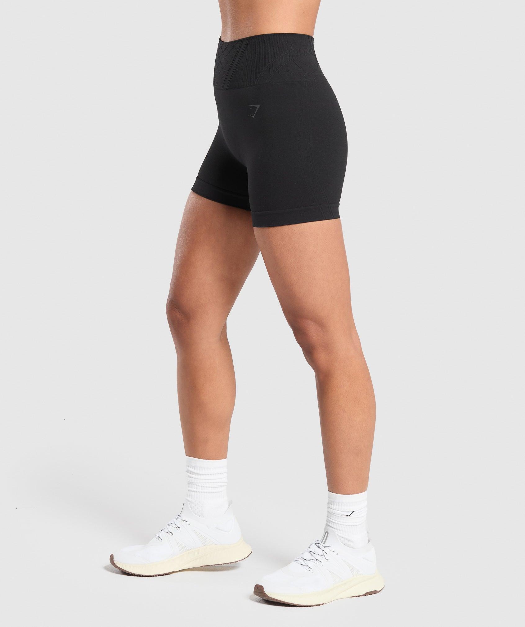 Gymshark Corset Seamless Shorts - Black Female Product Image