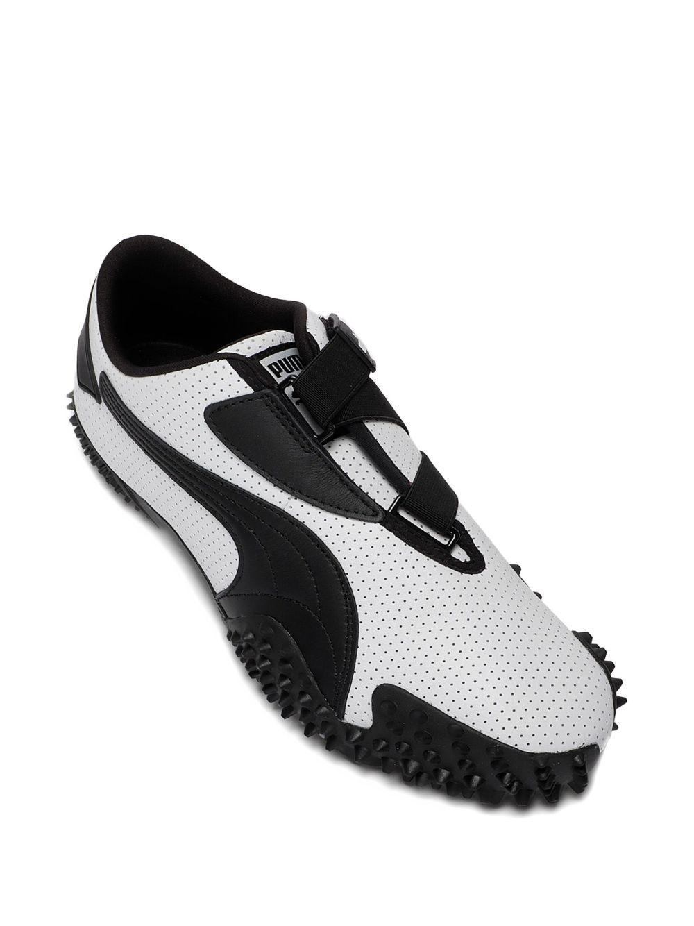 Mostro "Perforated Leather - White / Black" Product Image
