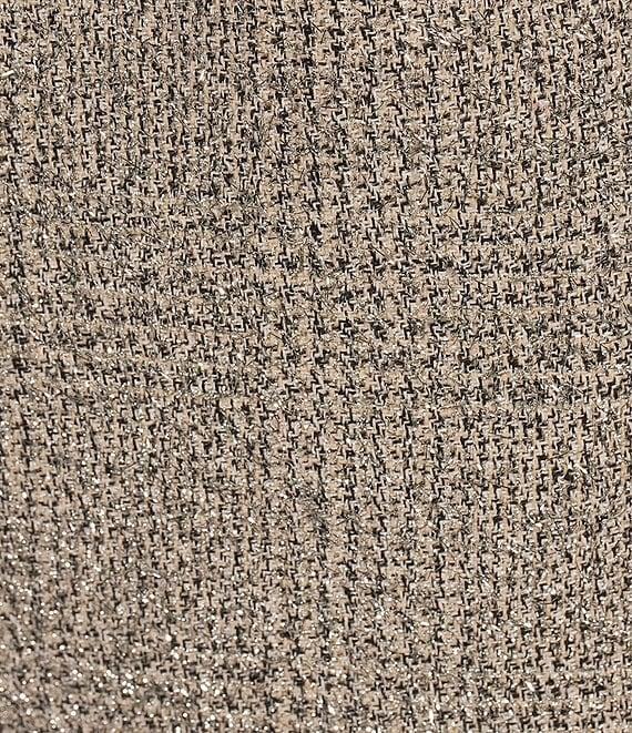 Alex Marie Samanta Metallic Tinsel Tweed High Rise Pencil Mini Skirt Product Image