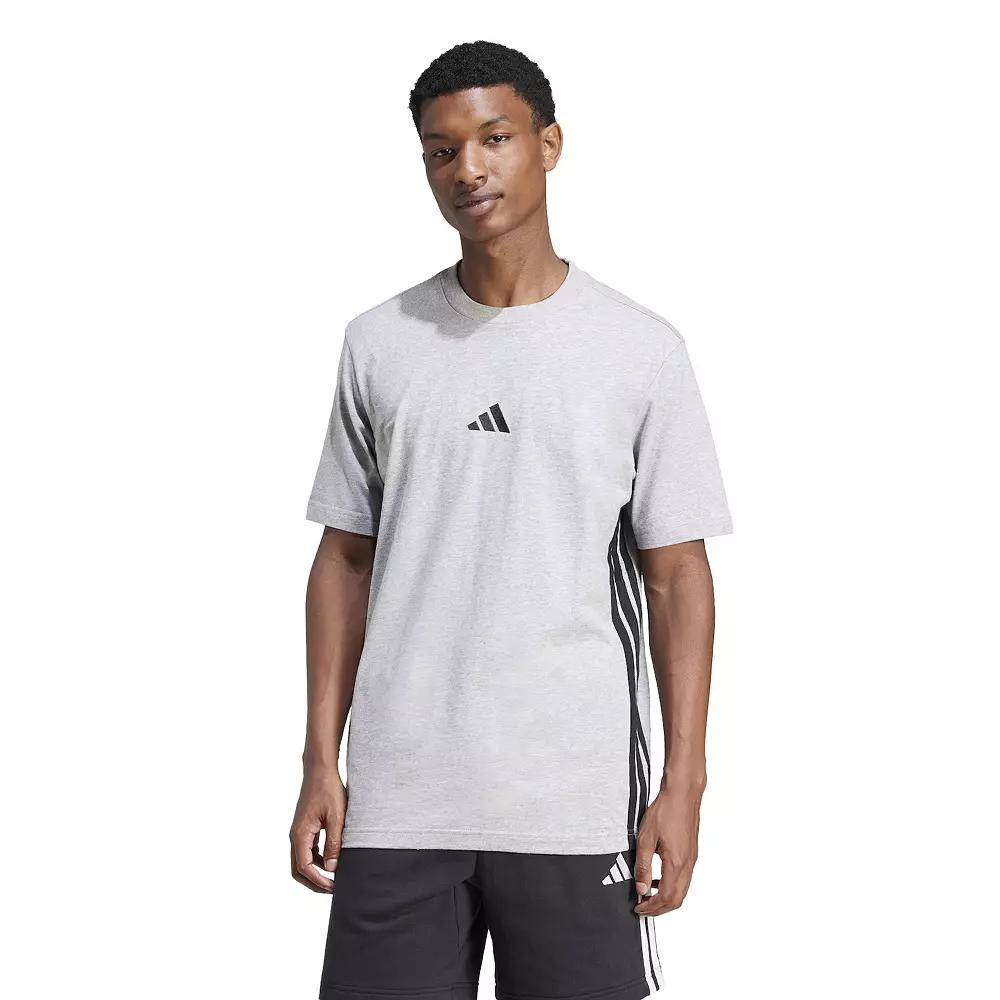 Men's adidas Essentials 3-Stripes Single Jersey Sportswear T-Shirt,  Product Image