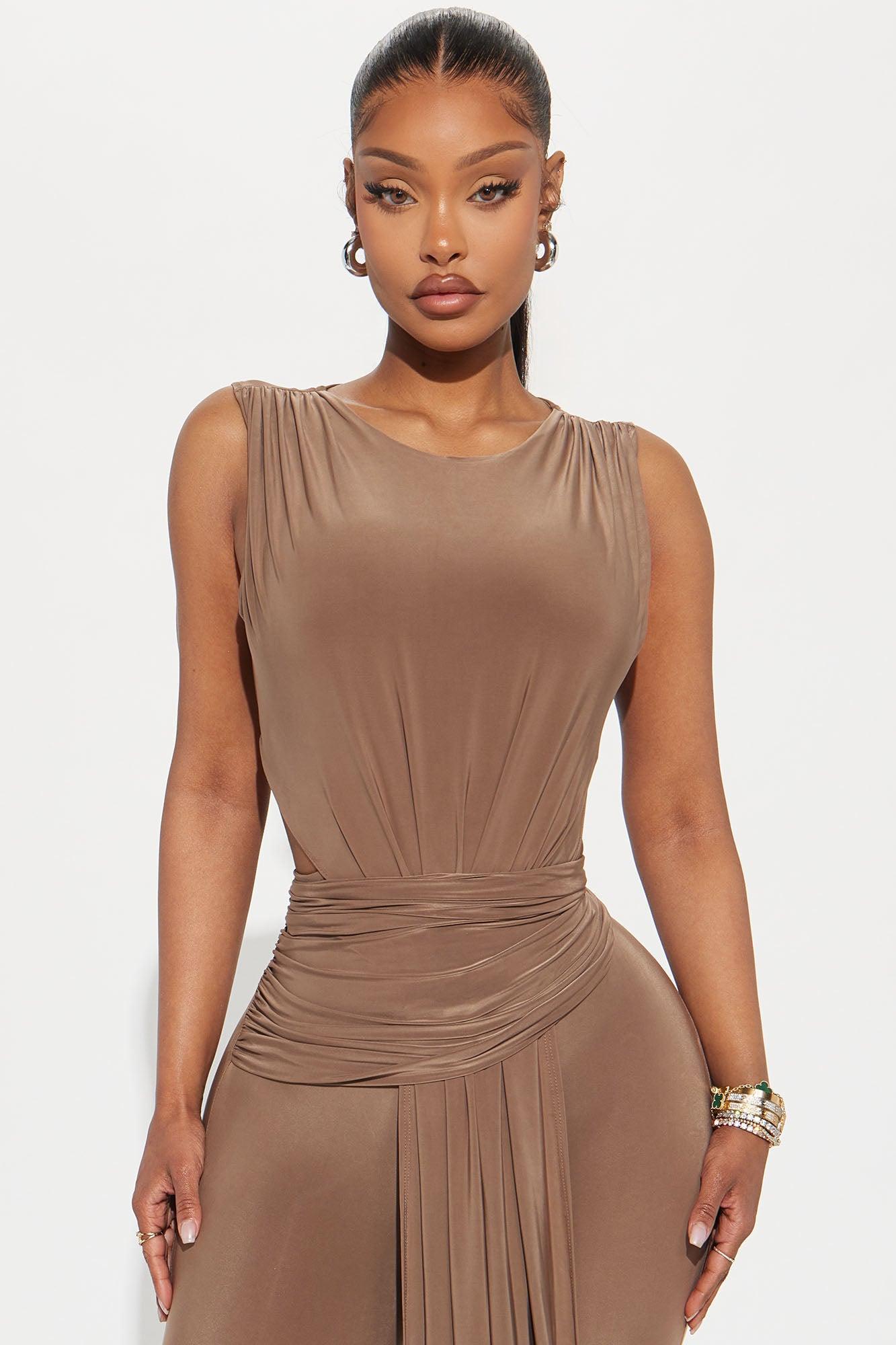Mallory Cut Out Jumpsuit - Mocha Product Image