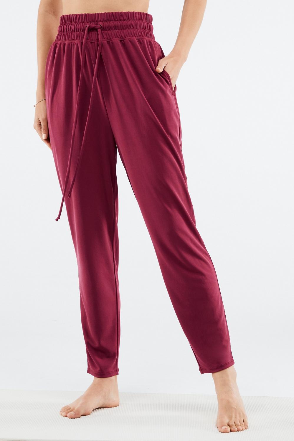 Fabletics Blaine Jogger Womens red plus Size 4X Product Image