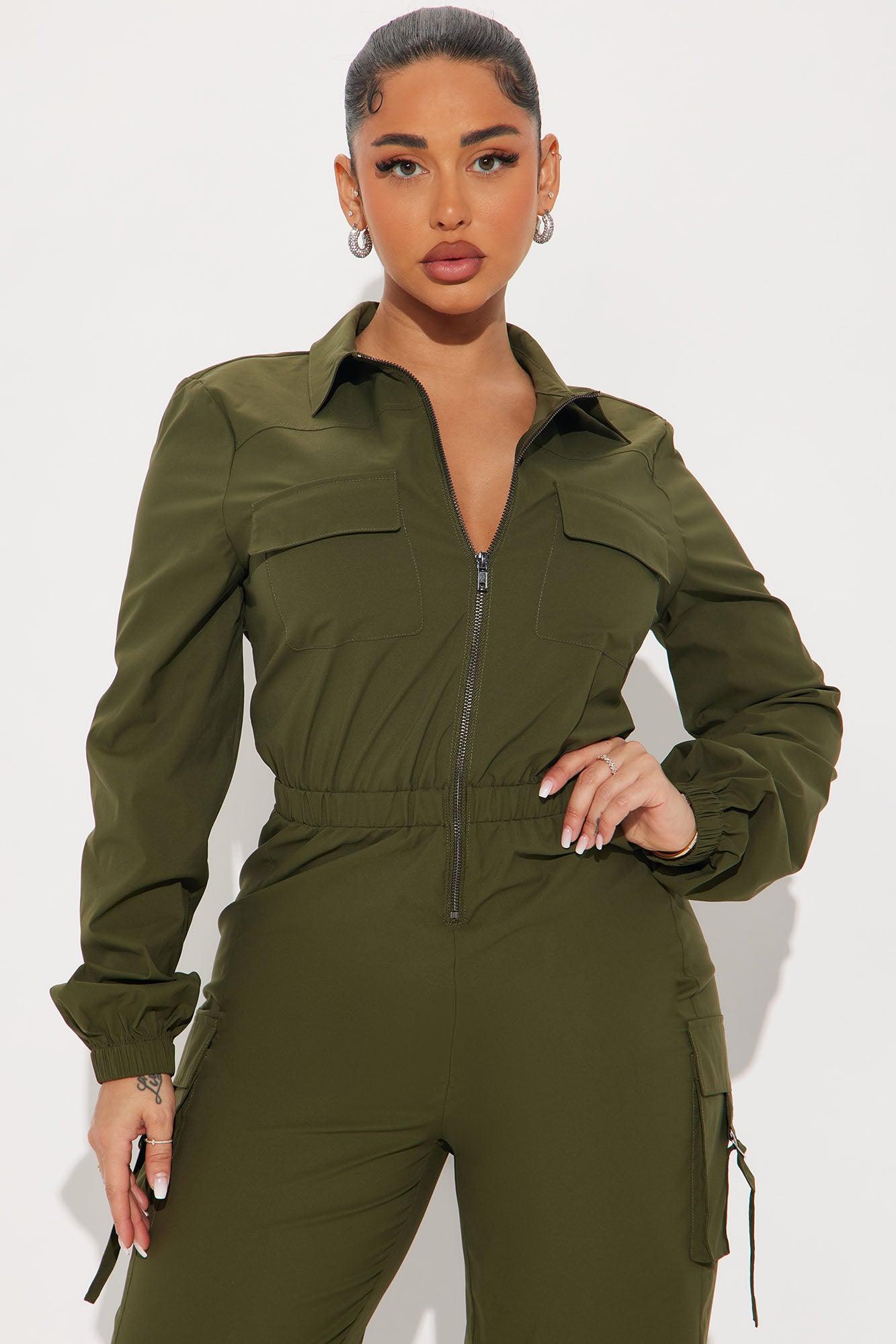 Emerla Jumpsuit - Olive Product Image