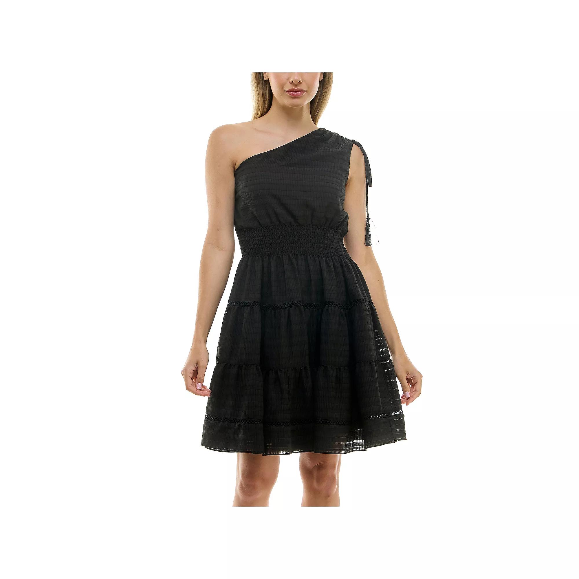 Women's Taylor Stripe Seersucker Dress with Smocking Waist,  Product Image
