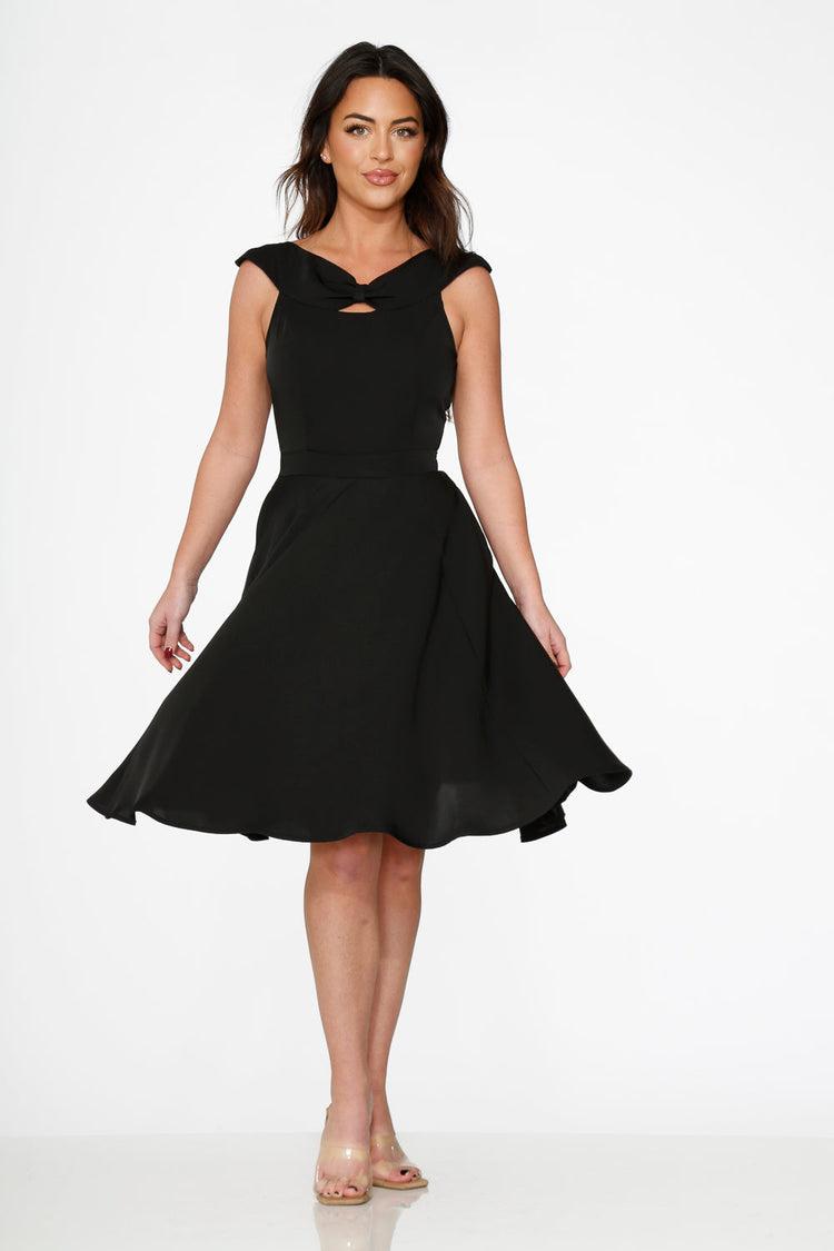 Black Occasional Swing Dress Product Image