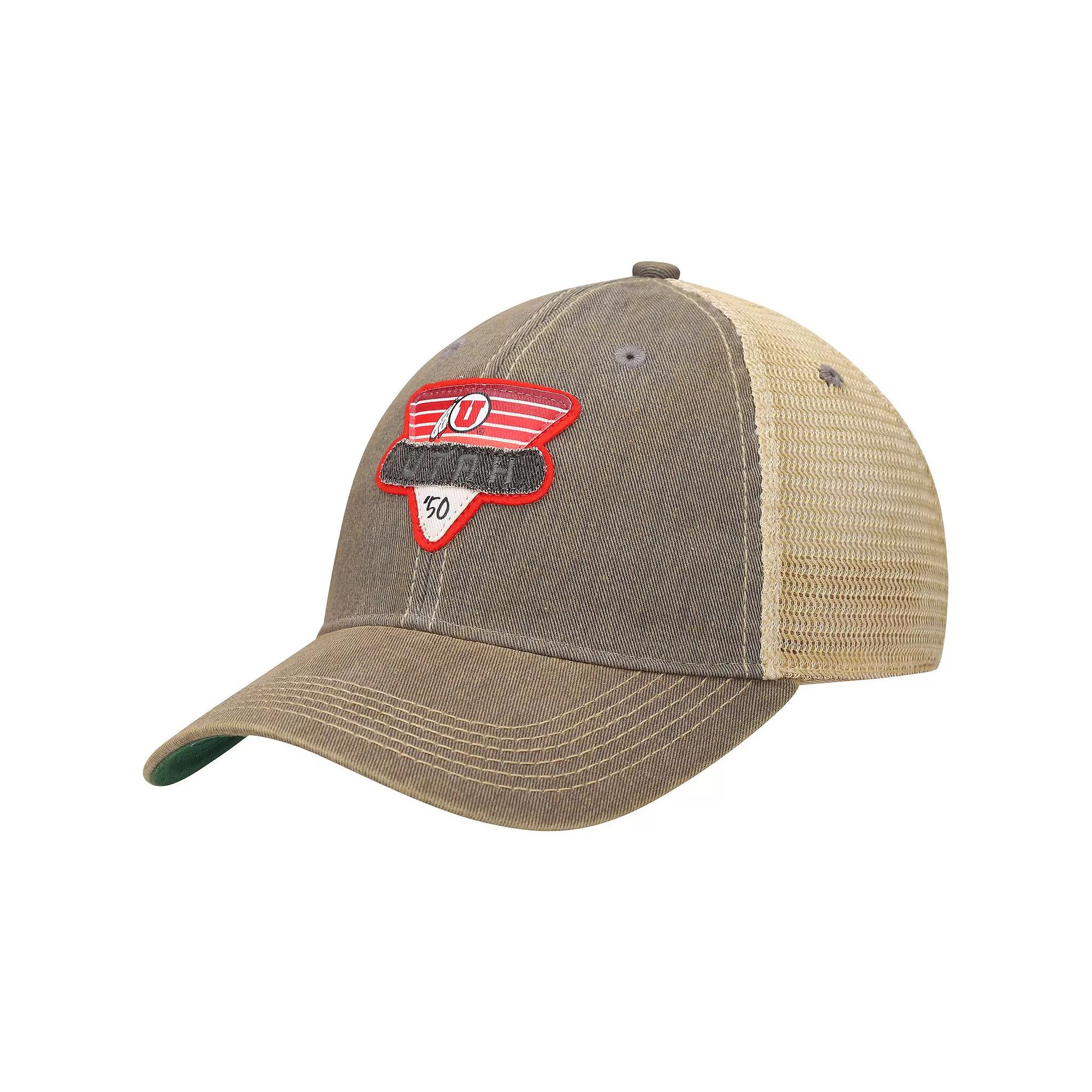 Men's Gray Utah Utes Legacy Point Old Favorite Trucker Snapback Hat, Ute Grey Product Image