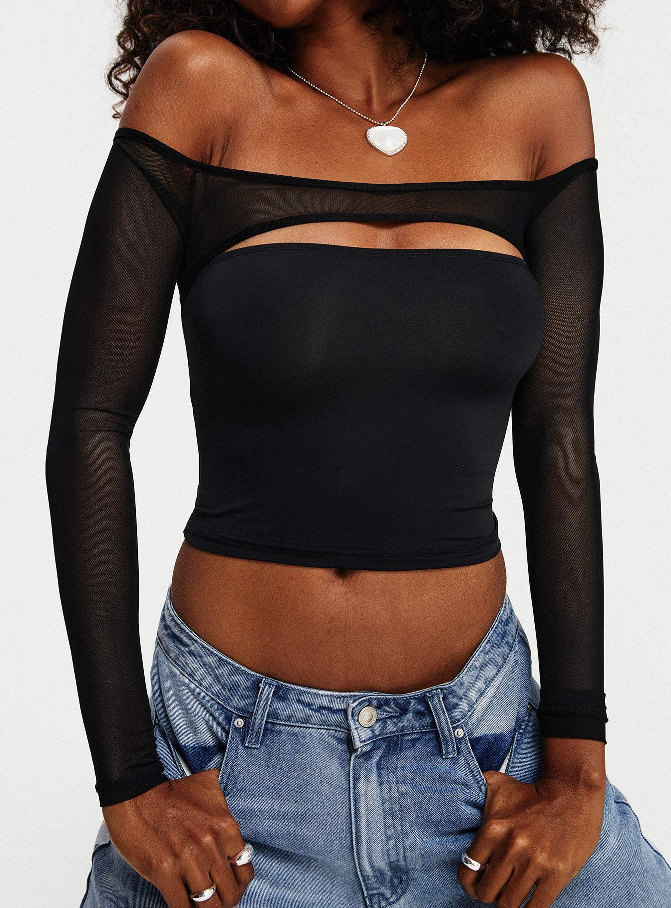 Kampton Off The Shoulder Top Black Product Image