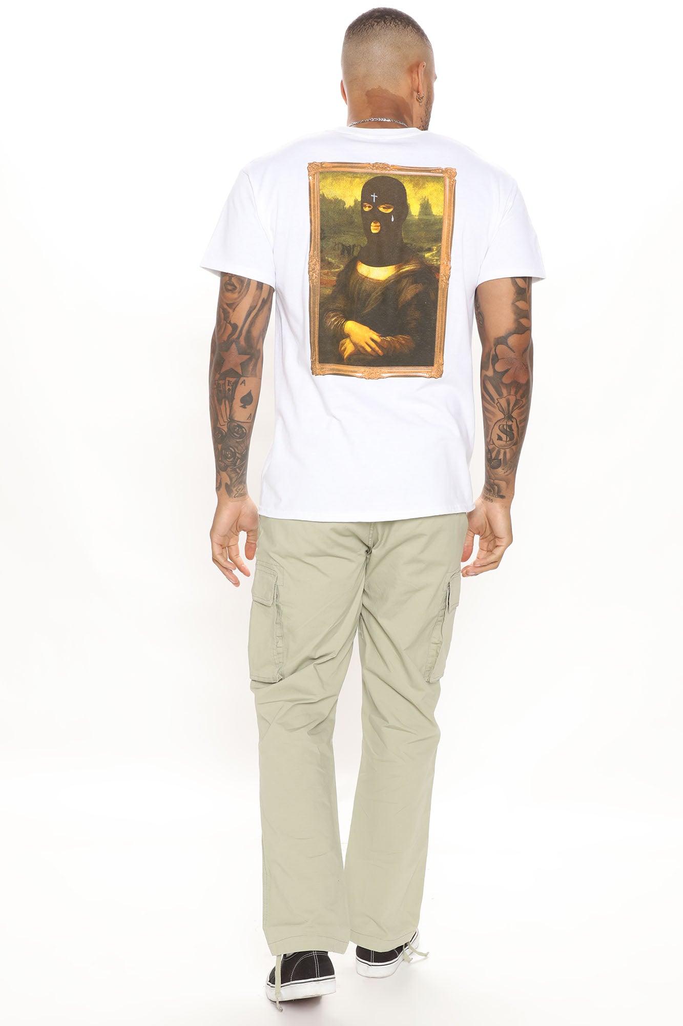 No Face No Case Short Sleeve Tee - White Product Image