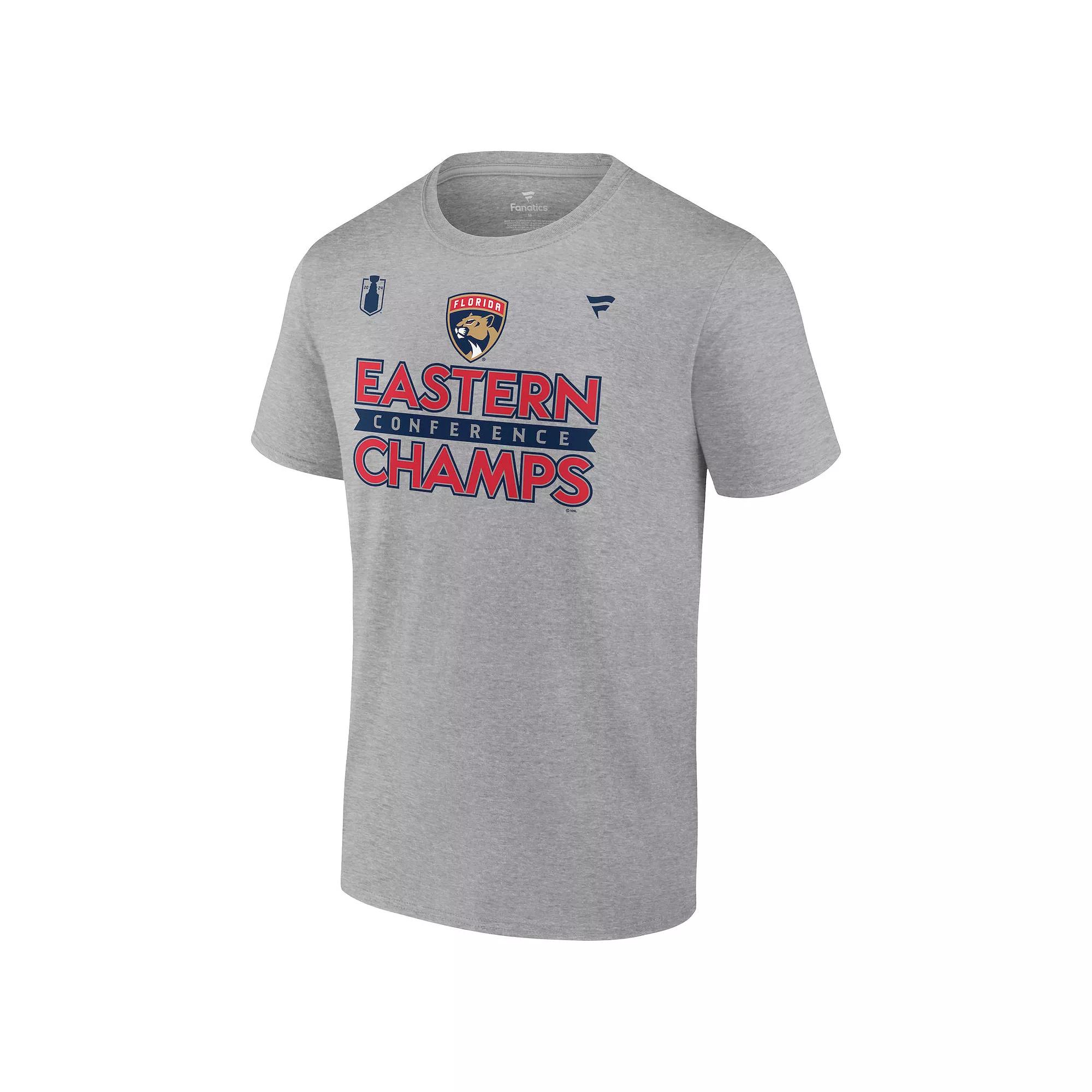 Men's Fanatics NHL Florida Panthers 2024 Conference Finals Champs Locker Room Tee, Size: 5XL, Pnt Gray Product Image