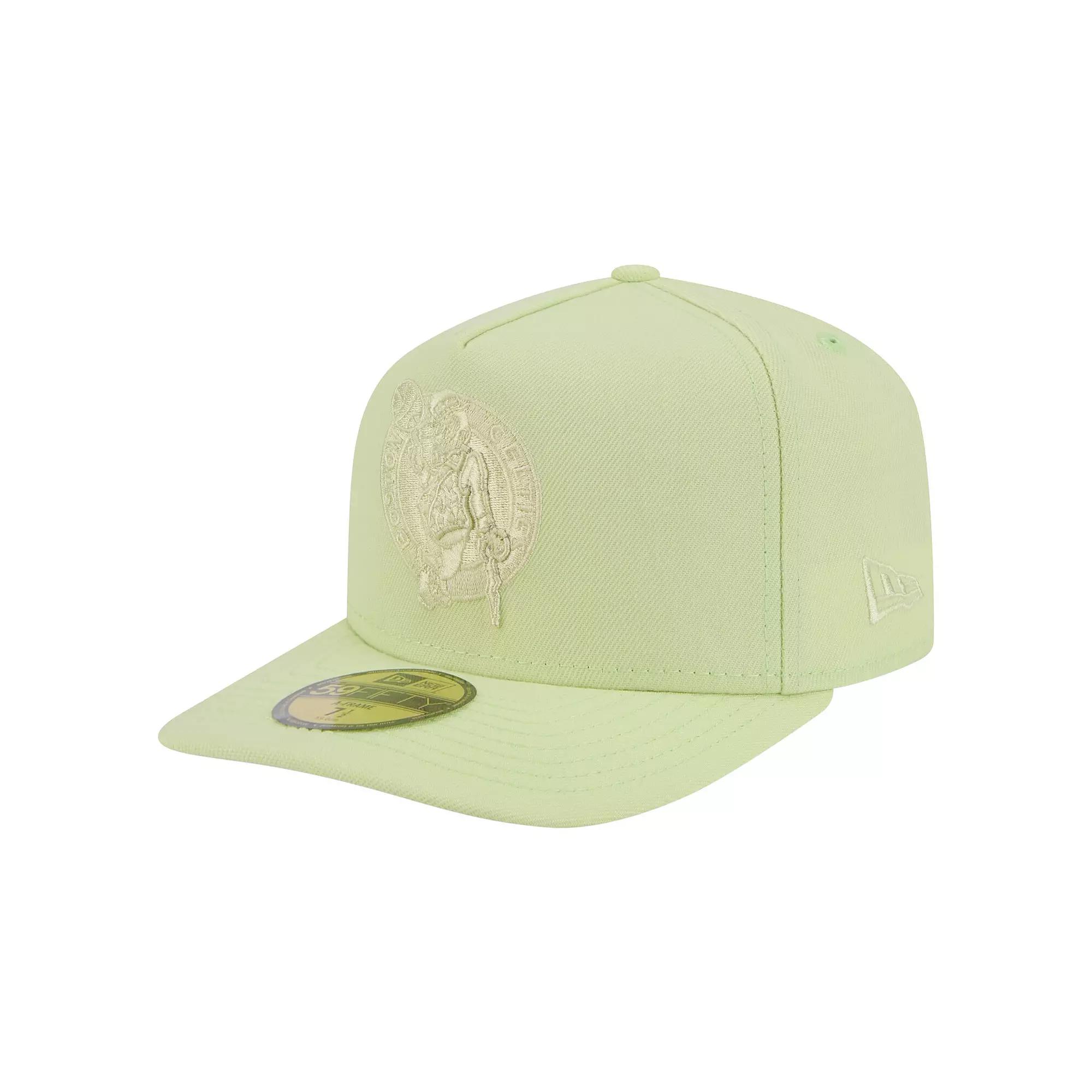 Men's New Era Green Boston Celtics Colorpack A-Frame Pinch Front 59FIFTY Fitted Hat,  Product Image