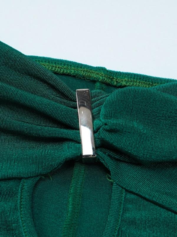 Solid Cutout Bandeau Jumpsuits Product Image