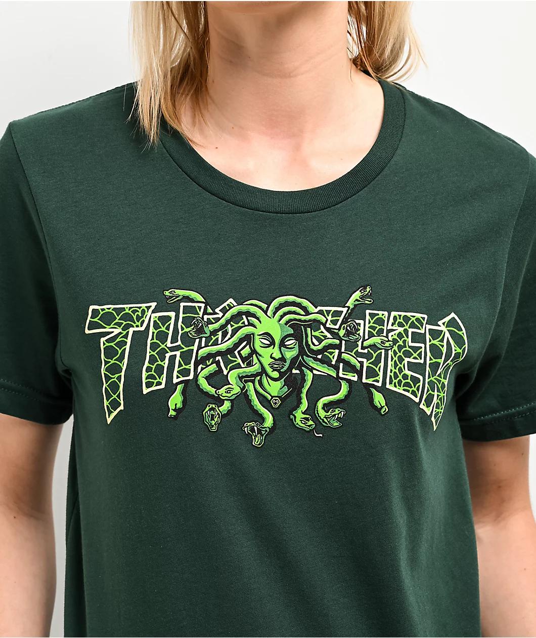 Thrasher Medusa Green T-Shirt Product Image