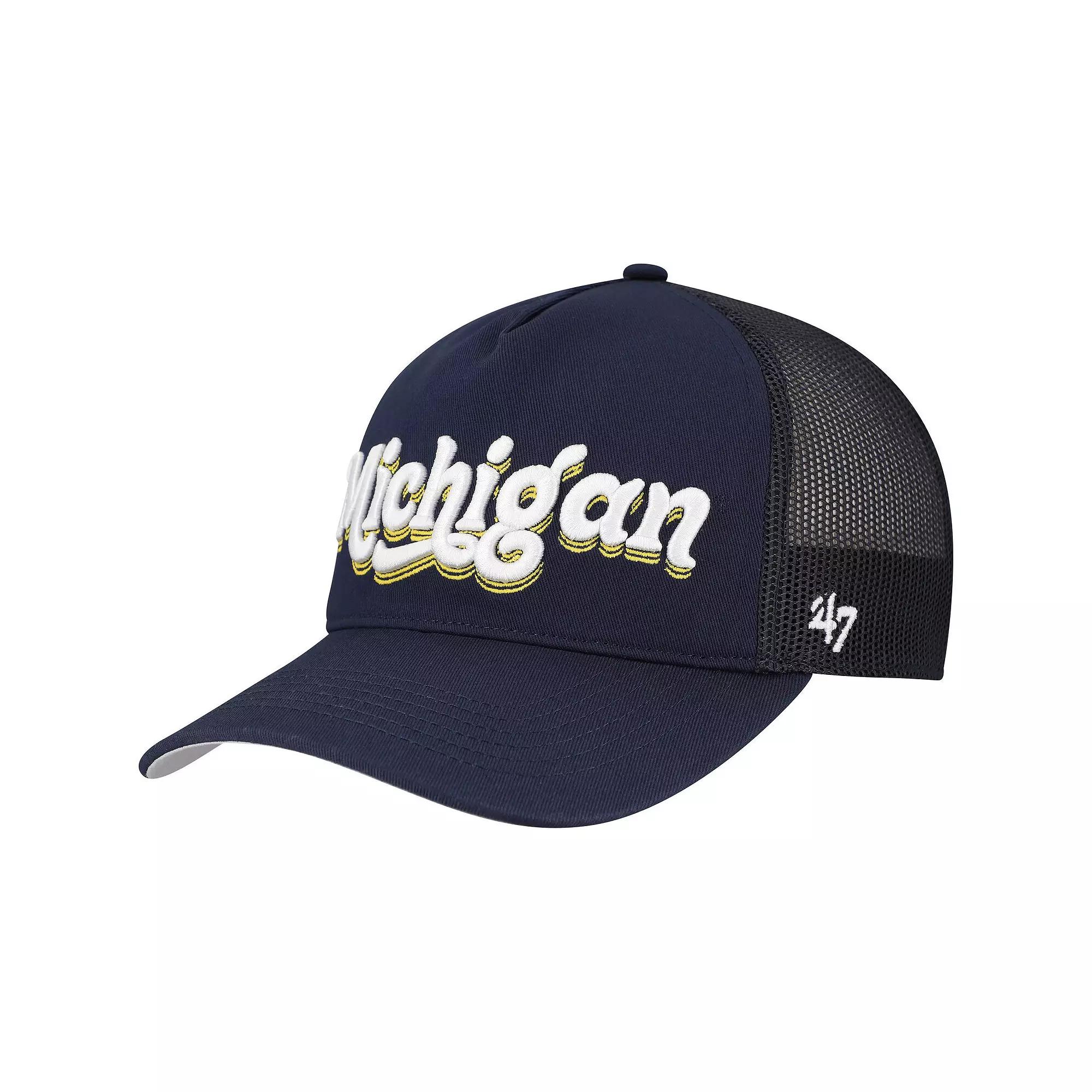 Women's '47 Navy Michigan Wolverines Biloxi Hitch Adjustable Hat, Blue Product Image