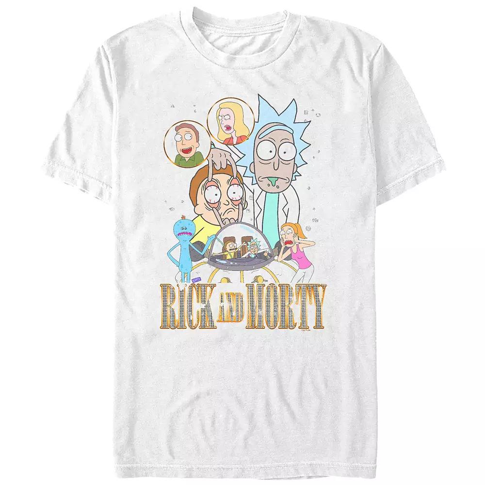 Men's Rick And Morty Bling Logo Title Graphic Tee,  Product Image