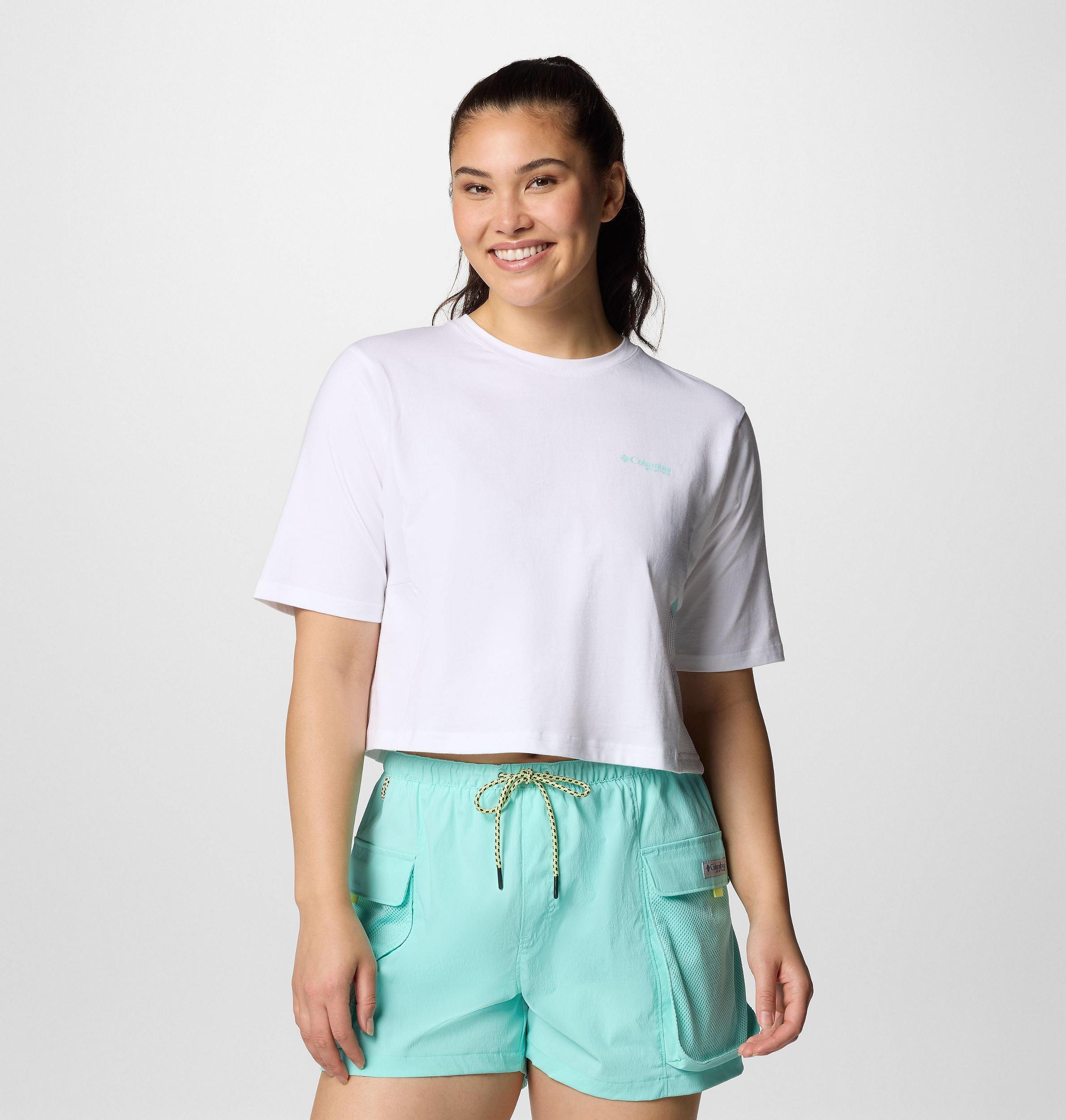 Columbia Womens PFG Open Water Short Sleeve T-Shirt- Product Image