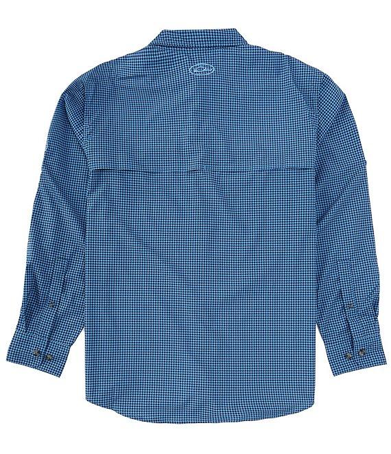 Drake Clothing Co. Performance Stretch Frat Gingham Hidden Button-Down Collar Long Sleeve Woven Shirt Product Image