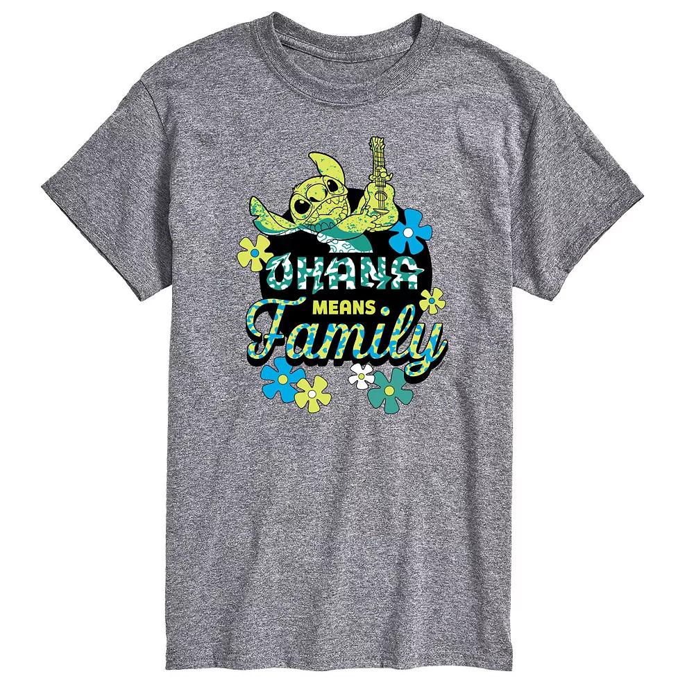 Disney's Lilo & Stitch Big & Tall Ohana Means Family Graphic Tee, Men's,  Product Image
