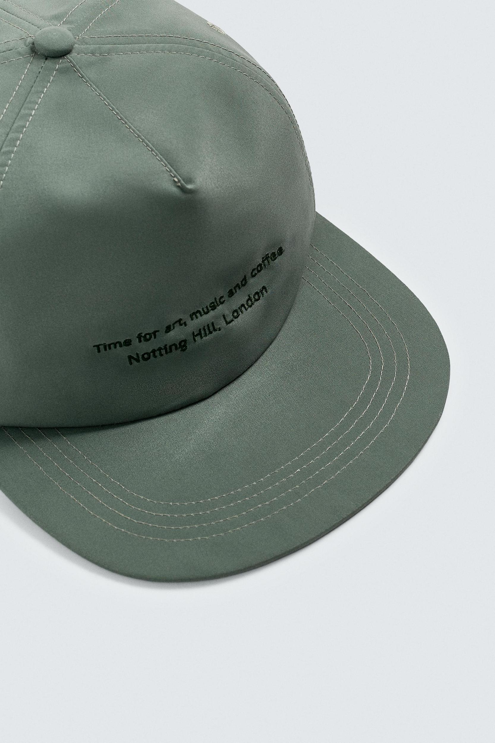 EMBROIDERED FLAT VISOR CAP Product Image