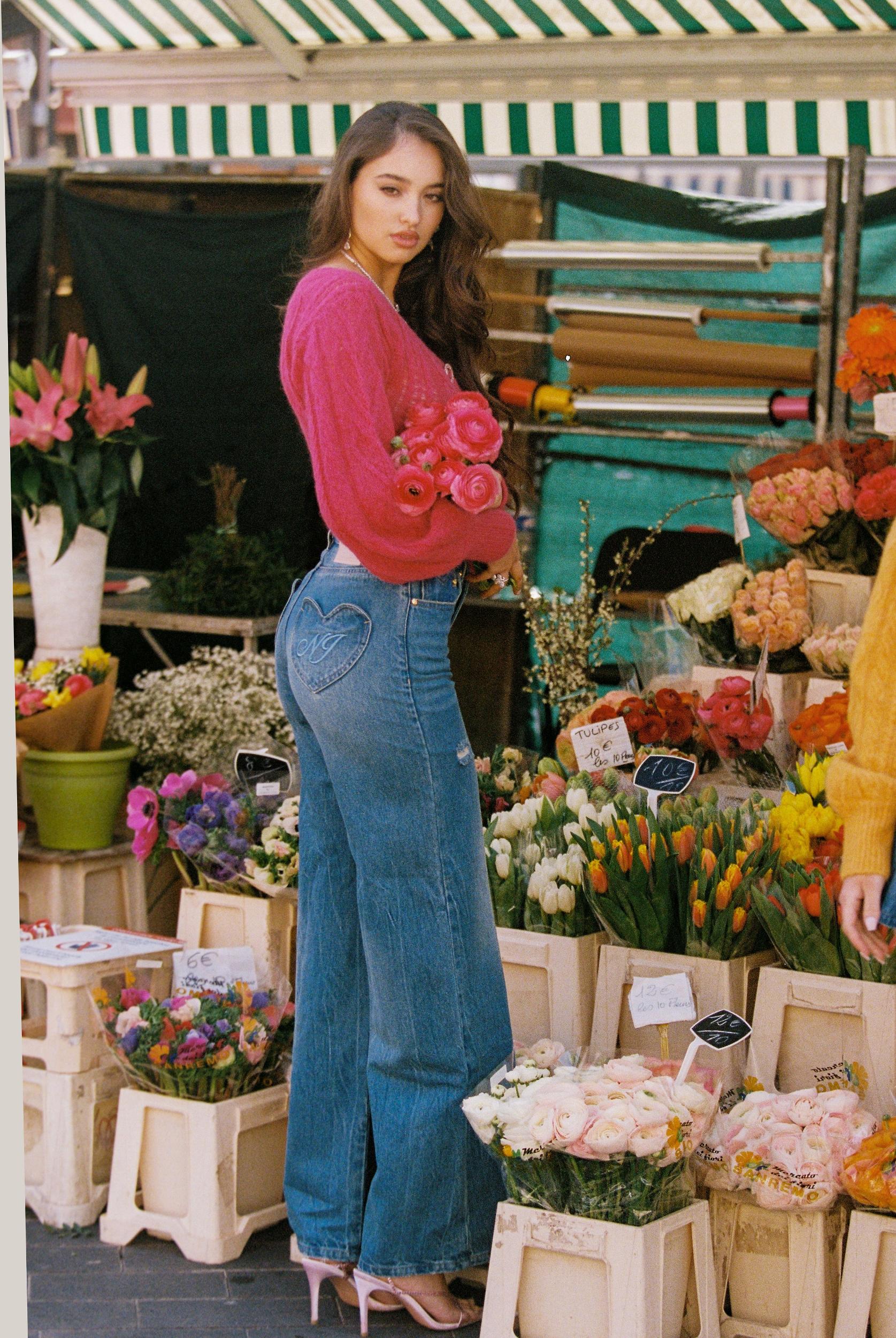 Jamie Heart Wide-Leg Jeans (Final Sale) Product Image