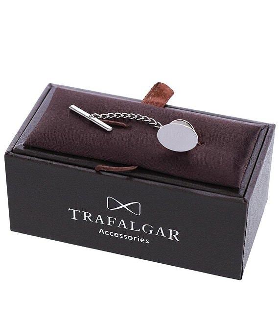 Trafalgar Sutton Sterling Silver Polished Oval Tie Tack Product Image