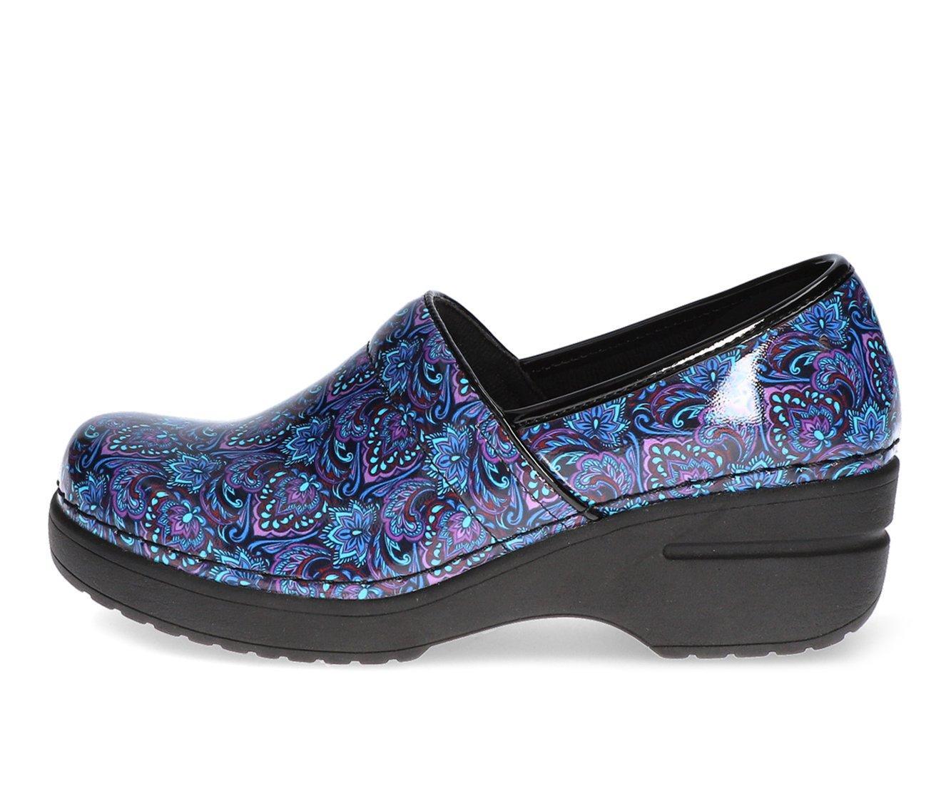 Women's Easy Works by Easy Street Lead Navy Paisley Slip-Resistant Clogs Product Image