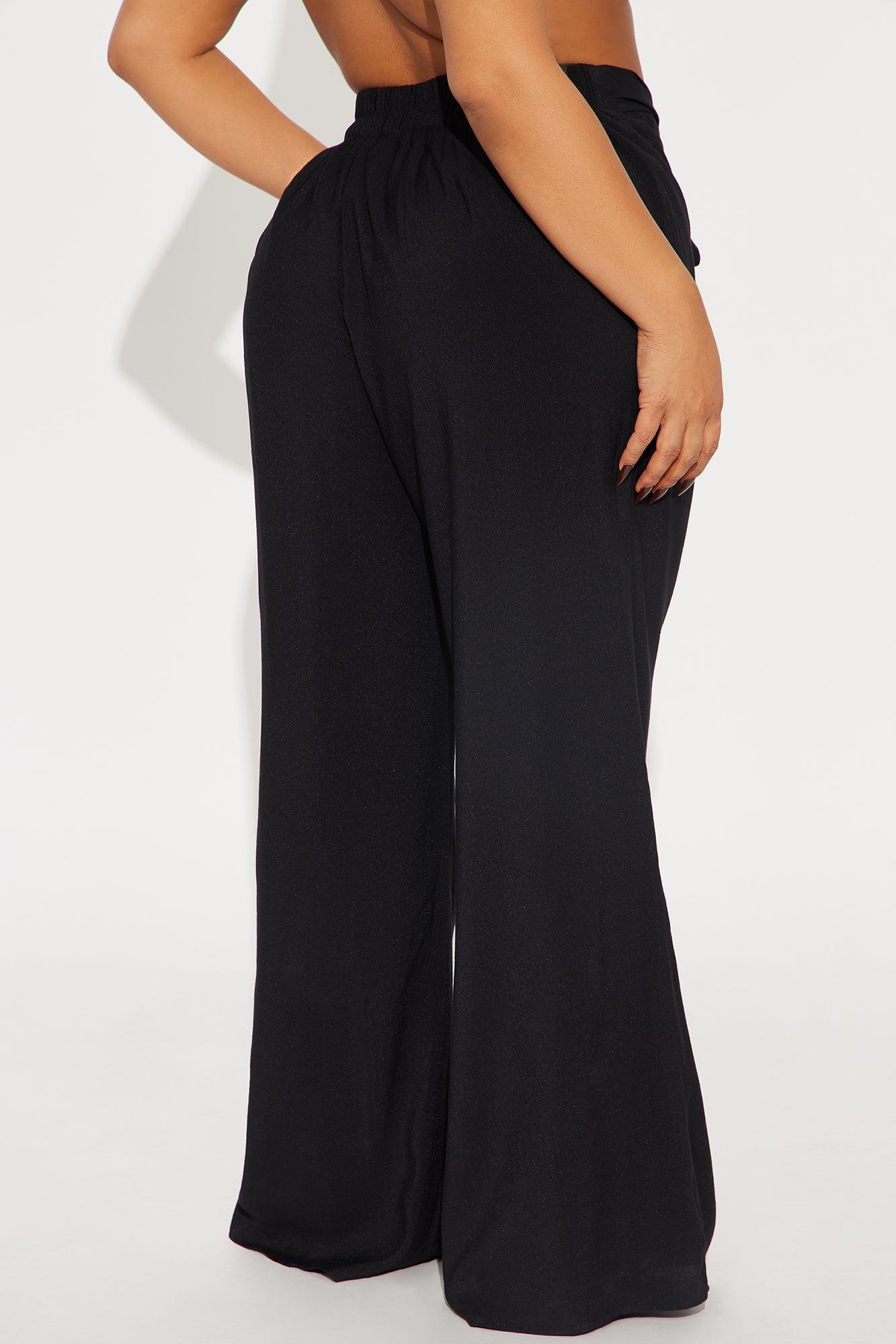 Chantel Tie Waist Pant - Black Product Image