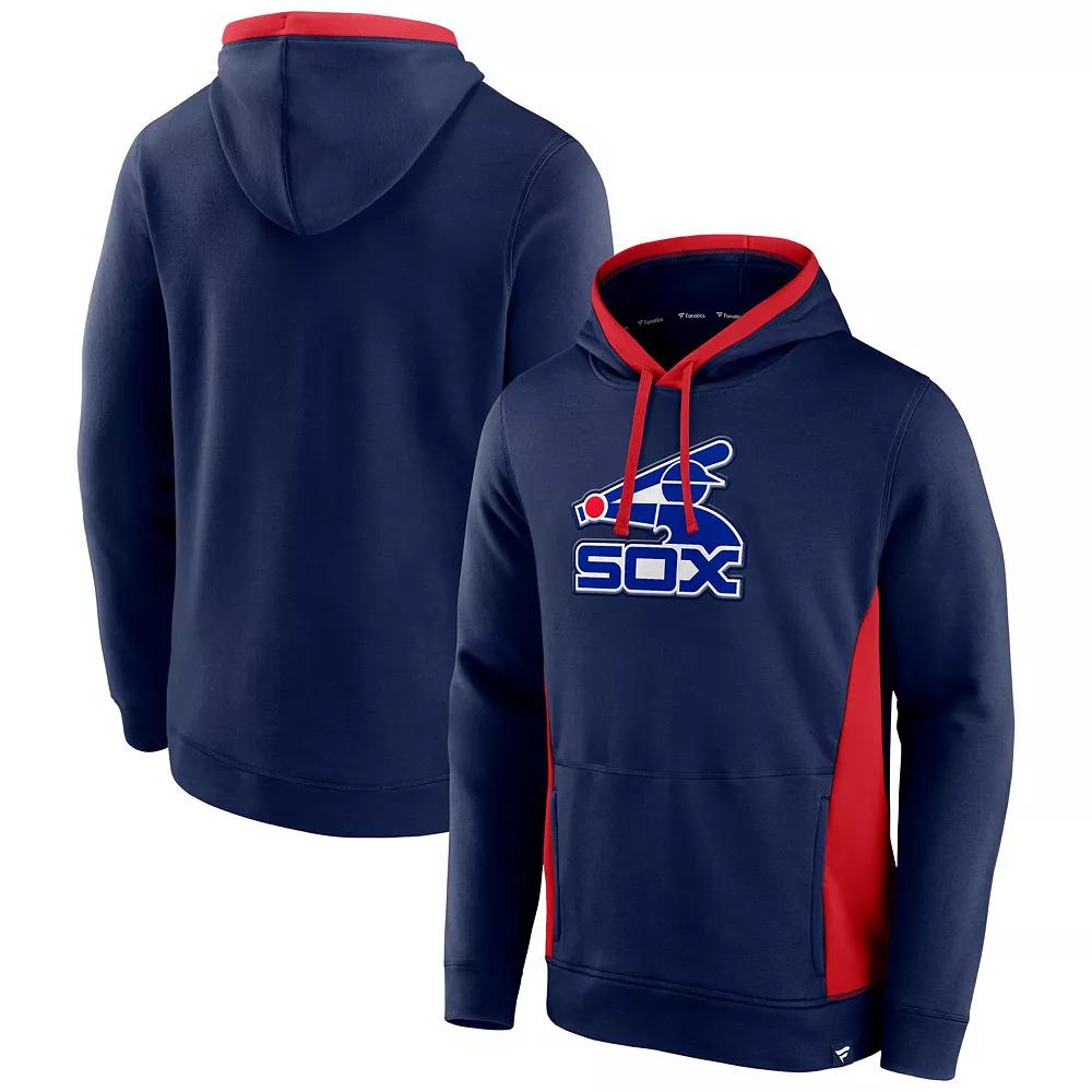 Men's Fanatics Navy Chicago White Sox True Classics Fanarama Pullover Hoodie, Size: Large, Blue Product Image