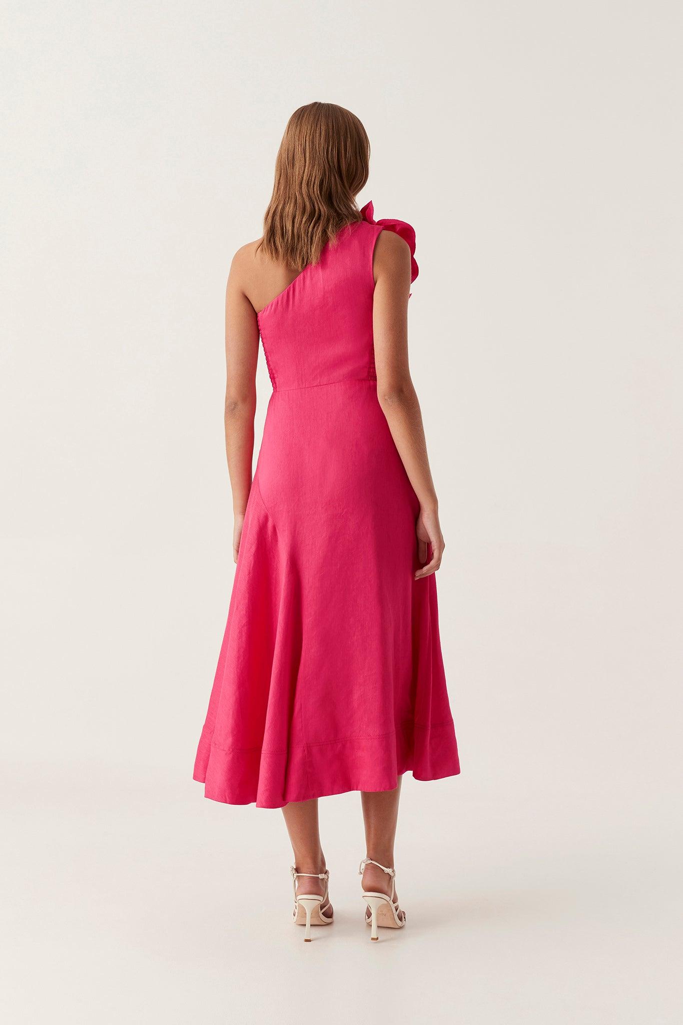 Adelia Ruffle Midi Dress Female Product Image