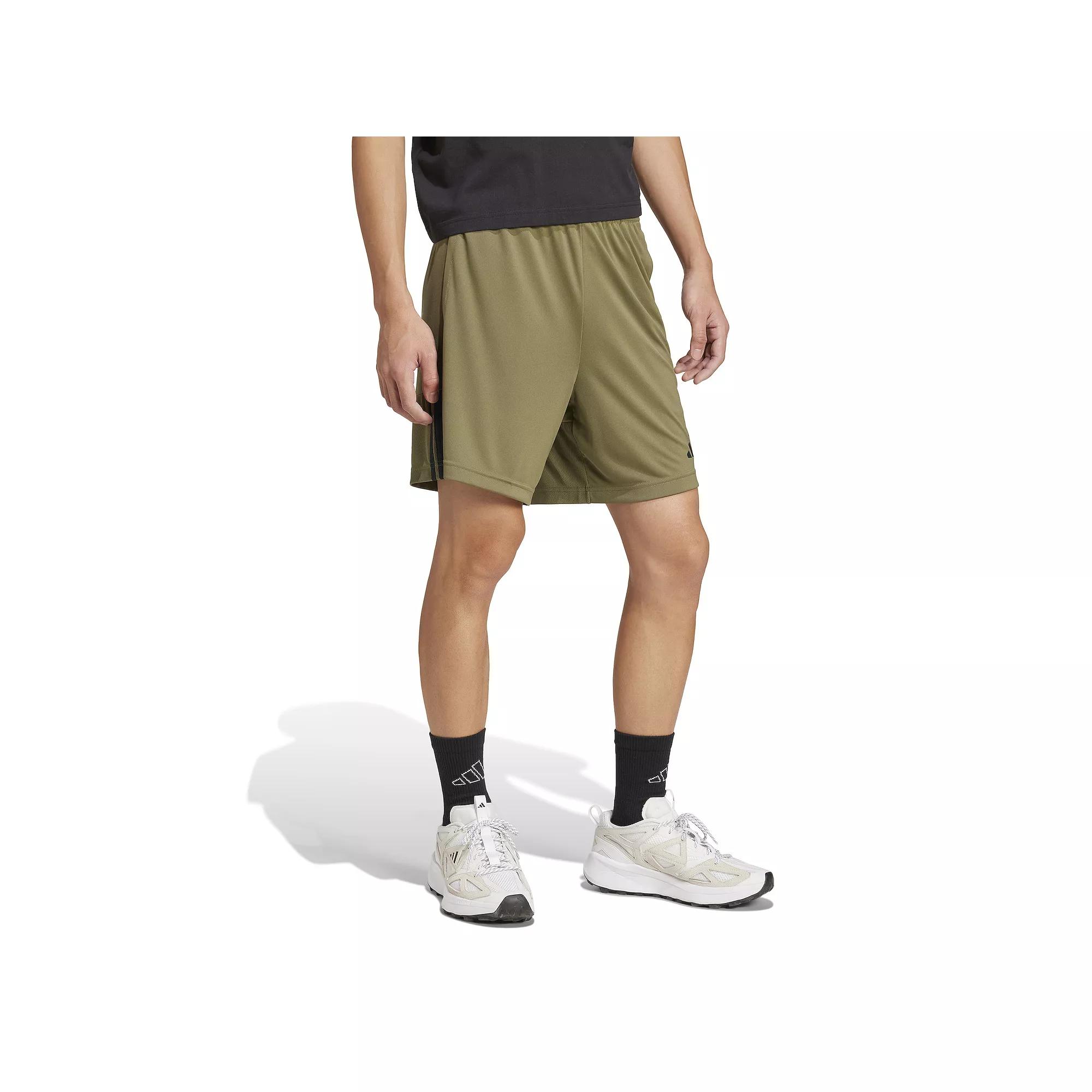 Men's adidas Sereno 3-Stripes AEROREADY Sportswear Shorts, Size: Small, Green Strata Product Image