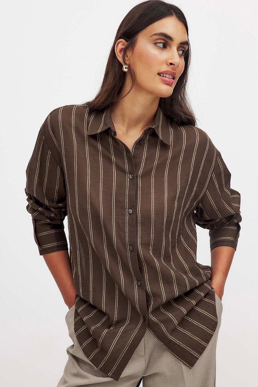 Cuff Detail Oversized Shirt Product Image