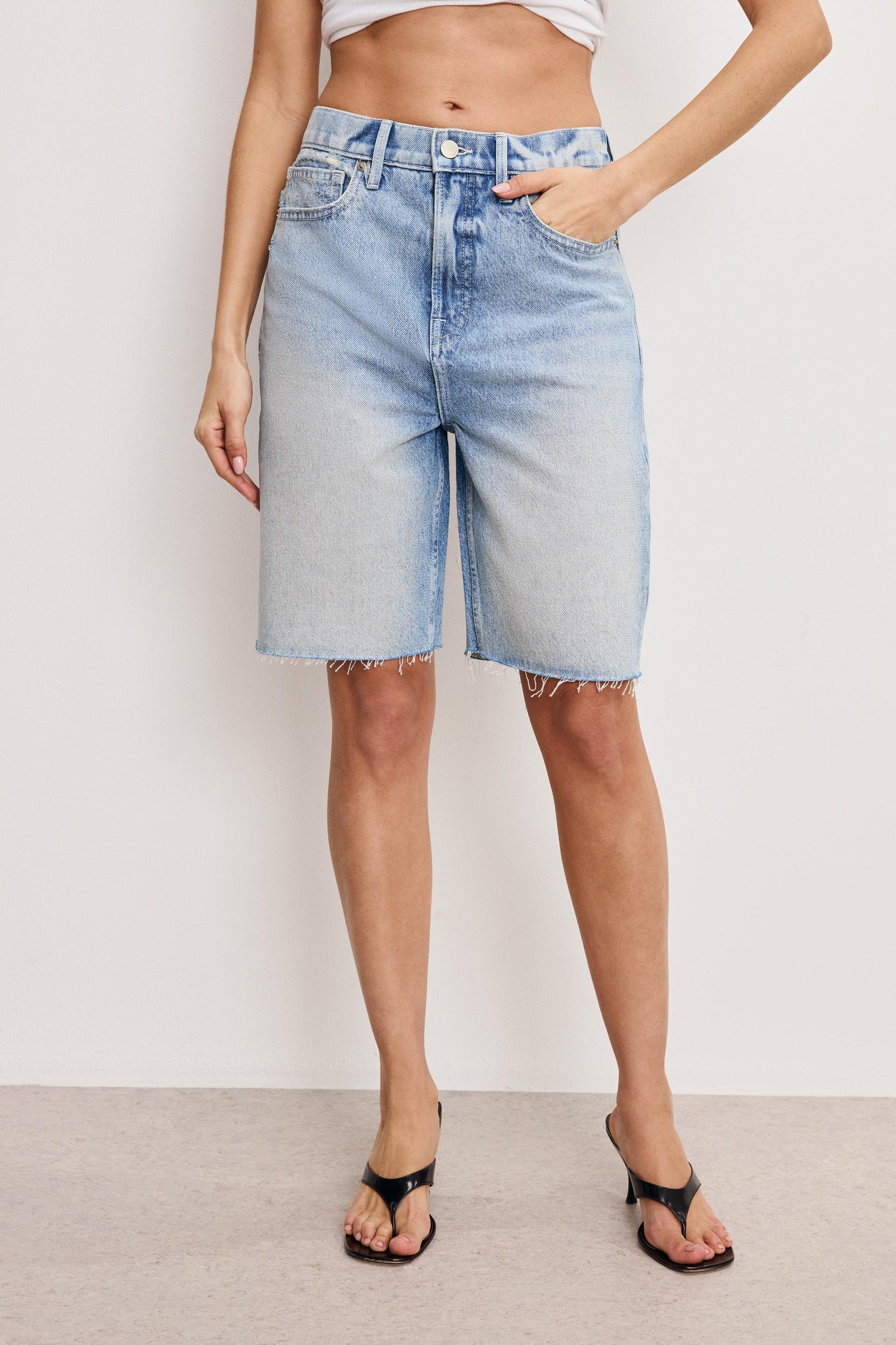 GOOD STANDARD BERMUDA SHORTS | INDIGO888 Product Image