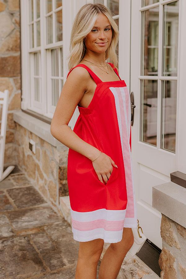Picnic Chic Linen-Blend Mini Dress Product Image