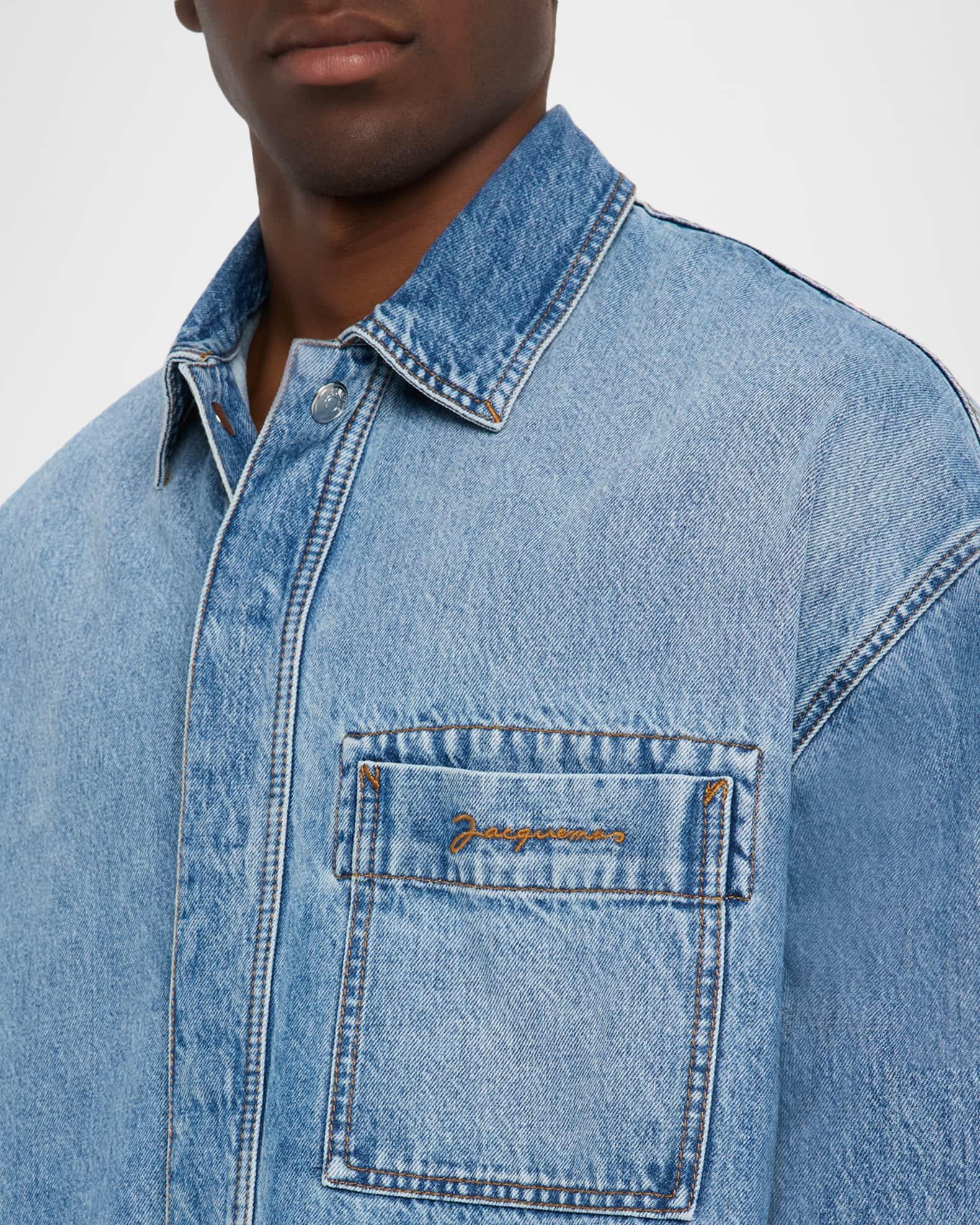 Men's De-Nimes Denim Shirt Jacket Product Image