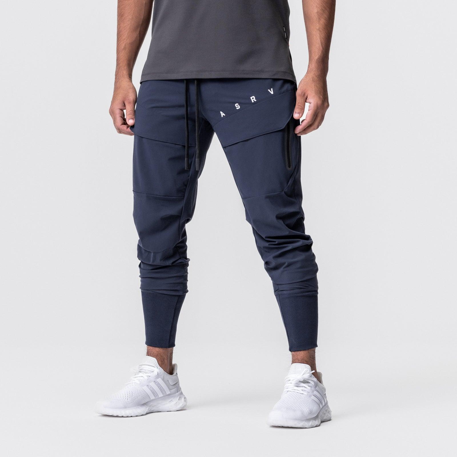 0690. Tetra-Lite® Tech High Rib Jogger - Navy Male Product Image