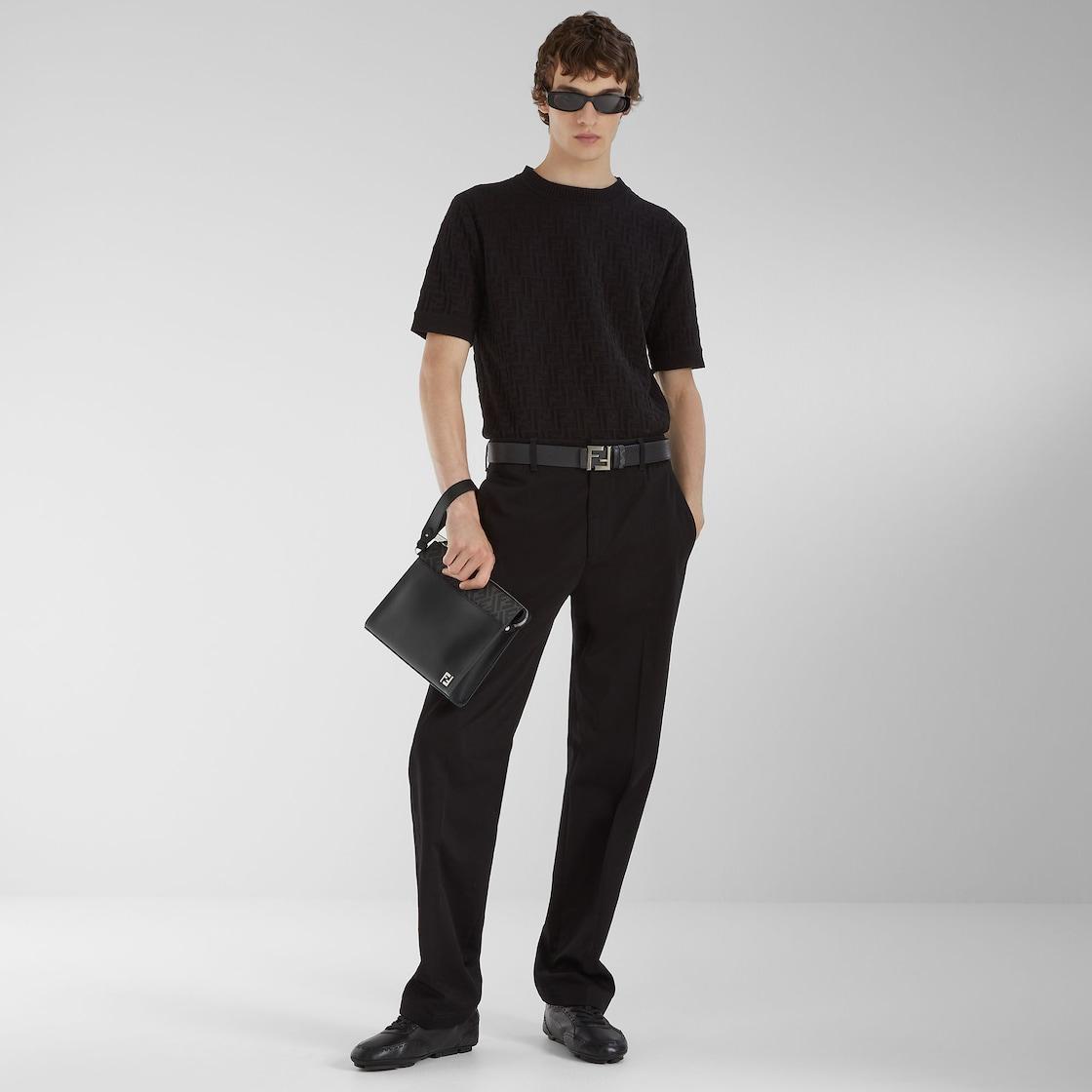 PantsBlack gabardine pants Product Image