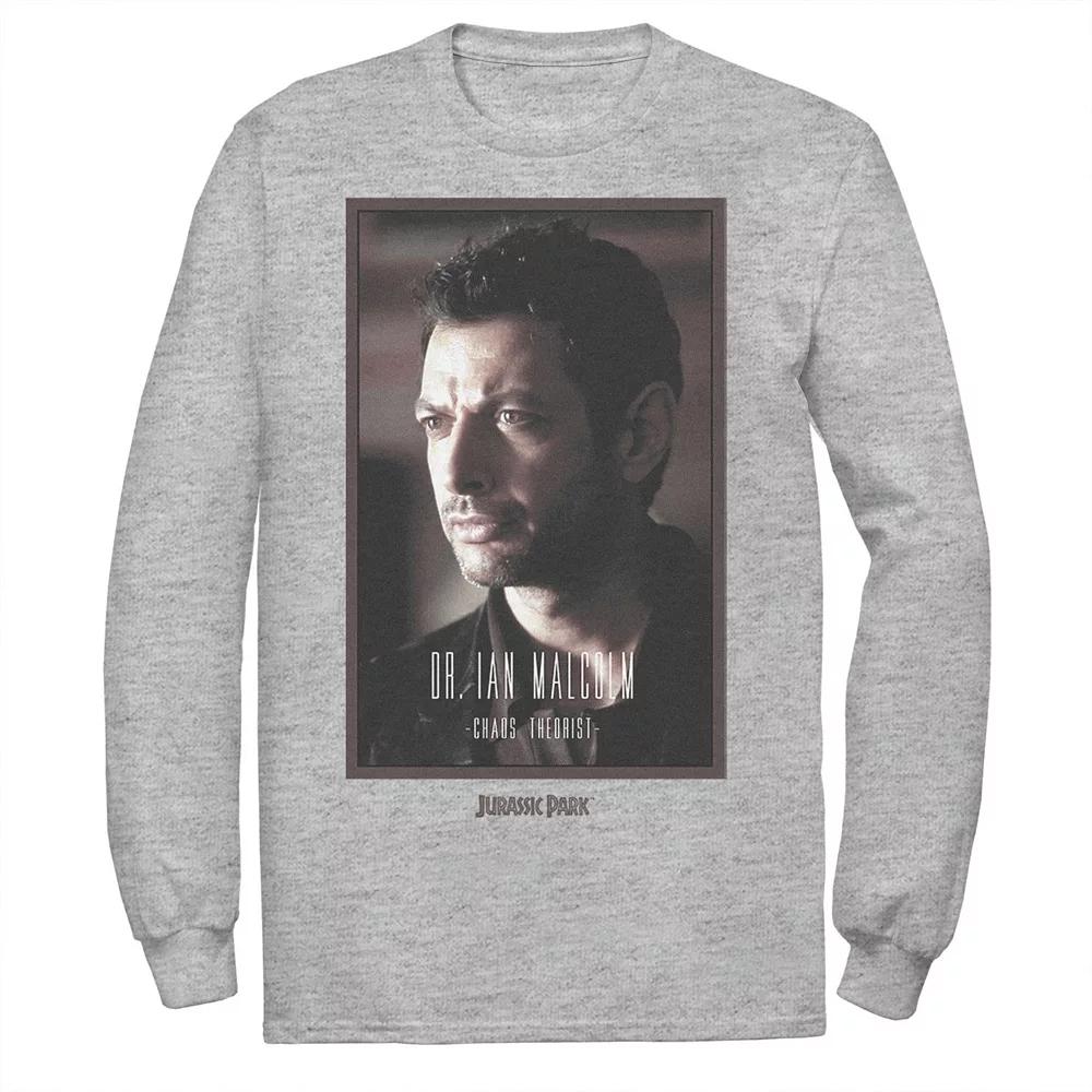 Men's Jurassic Park Dr. Ian Malcolm Chaos Theorist Long Sleeve Tee,  Product Image
